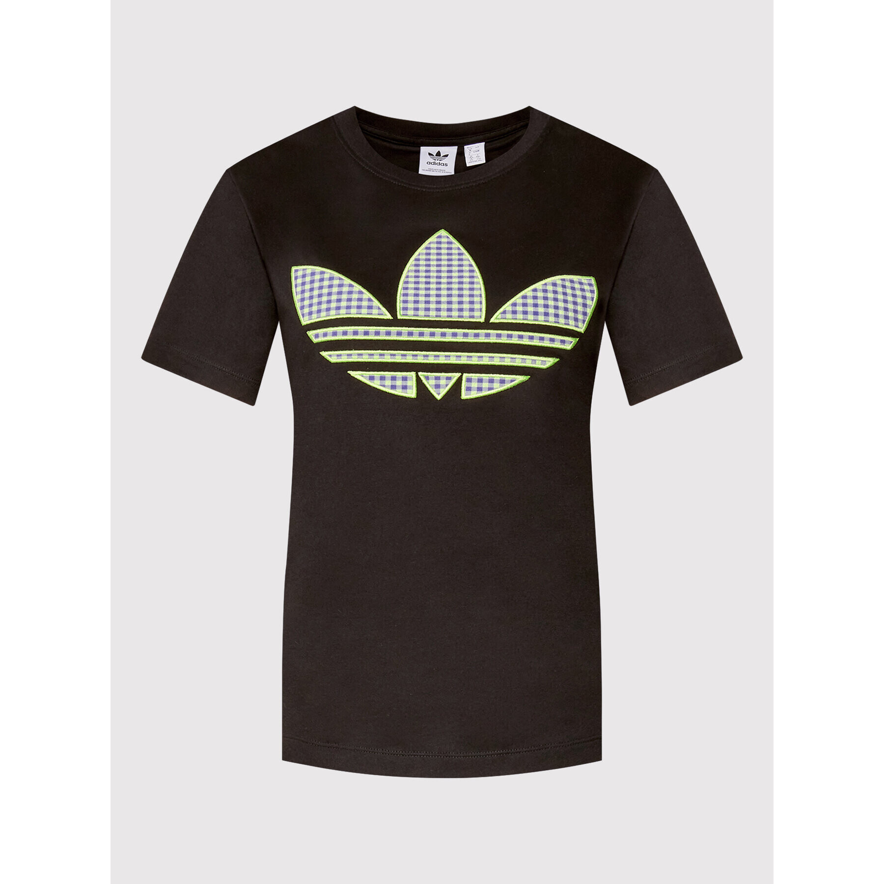 adidas Тишърт Trefoil HB9435 Черен Regular Fit - Pepit.bg