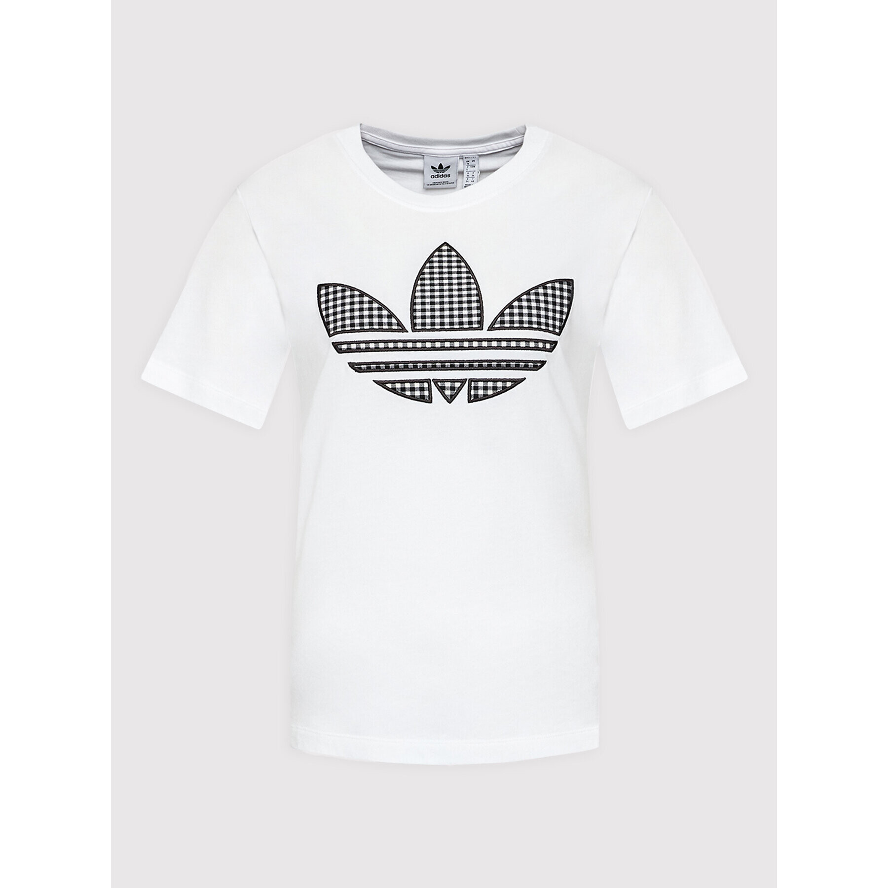 adidas Тишърт Trefoil HB9436 Бял Regular Fit - Pepit.bg