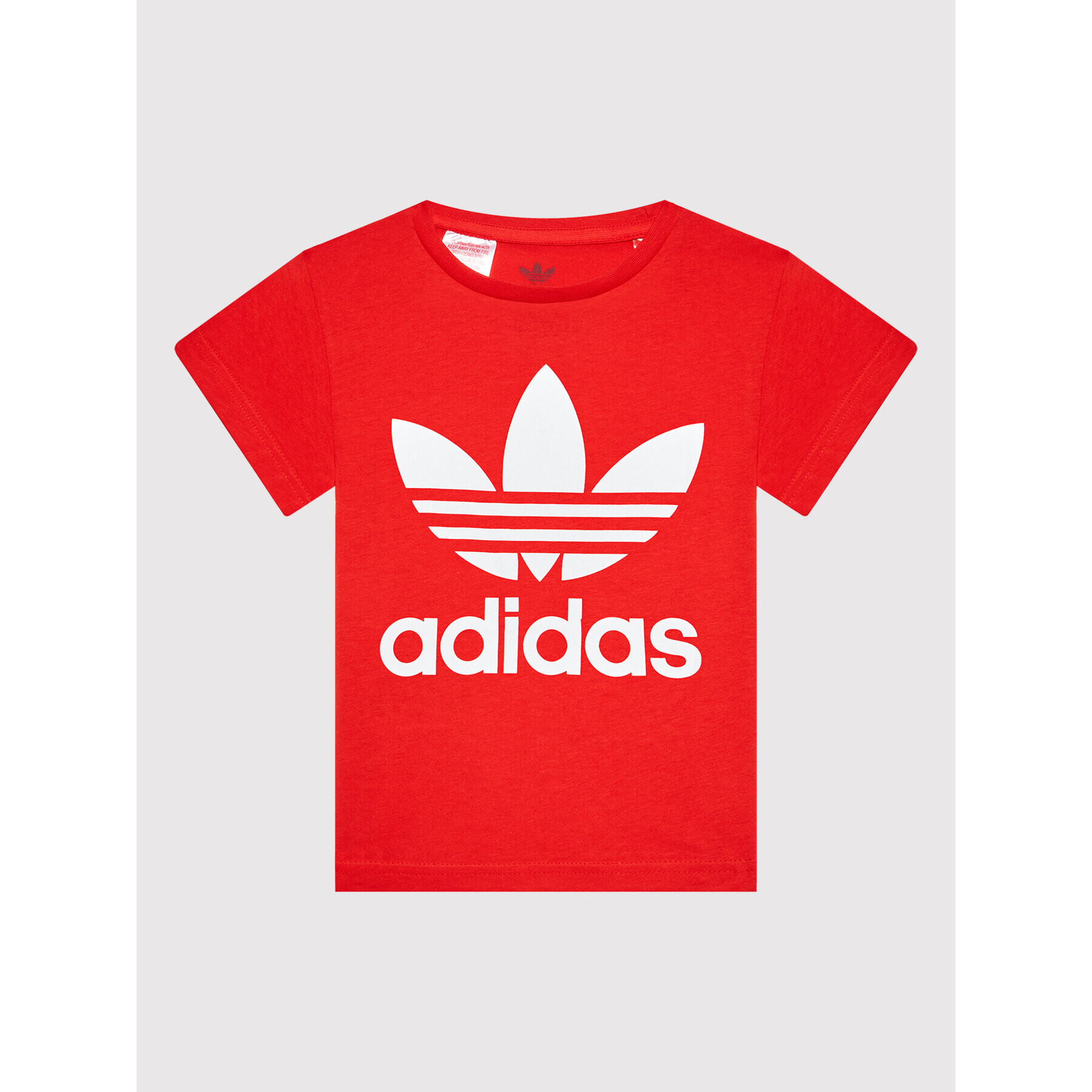 adidas Тишърт Trefoil HC1970 Червен Regular Fit - Pepit.bg