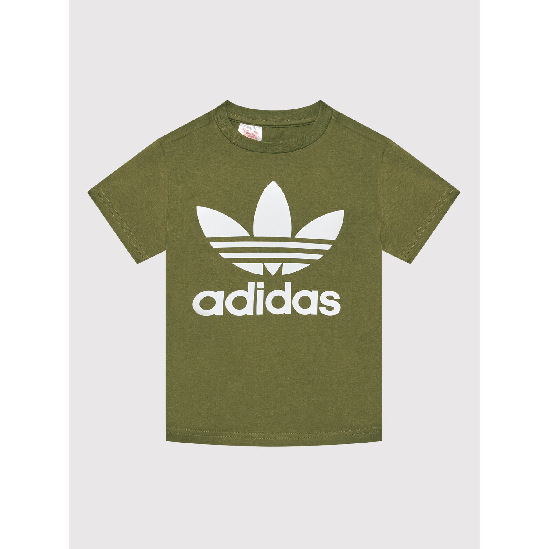 adidas Тишърт Trefoil HD2005 Зелен Regular Fit - Pepit.bg