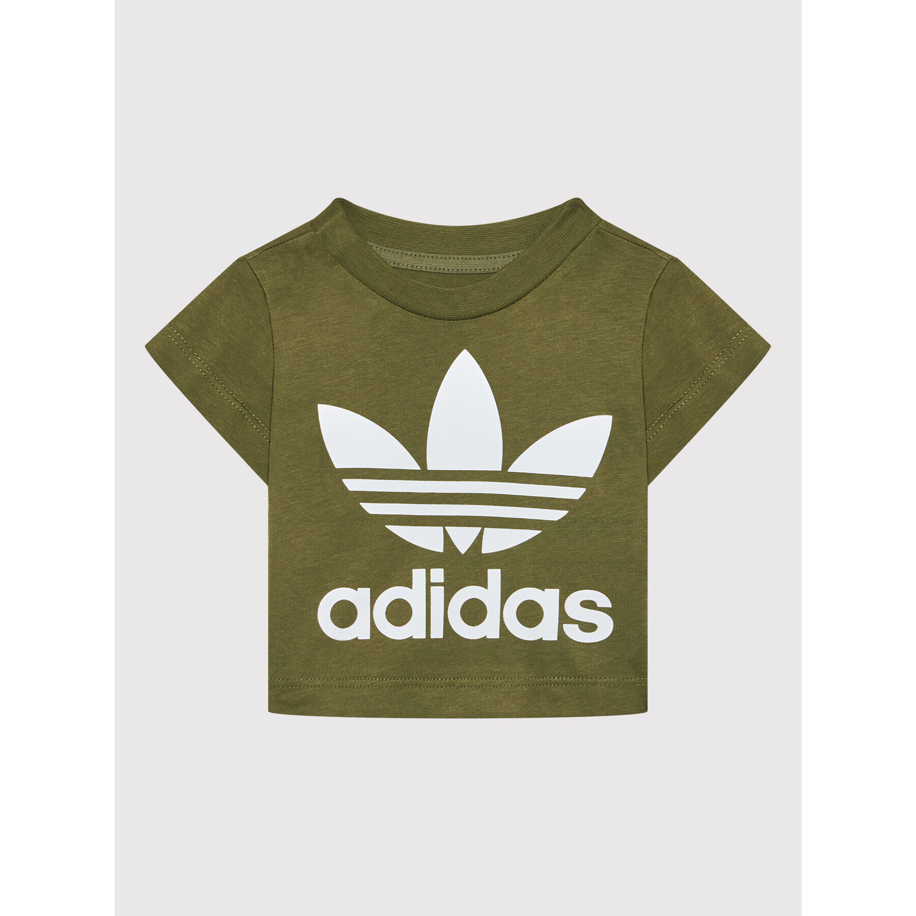 adidas Тишърт Trefoil HE2191 Зелен Regular Fit - Pepit.bg