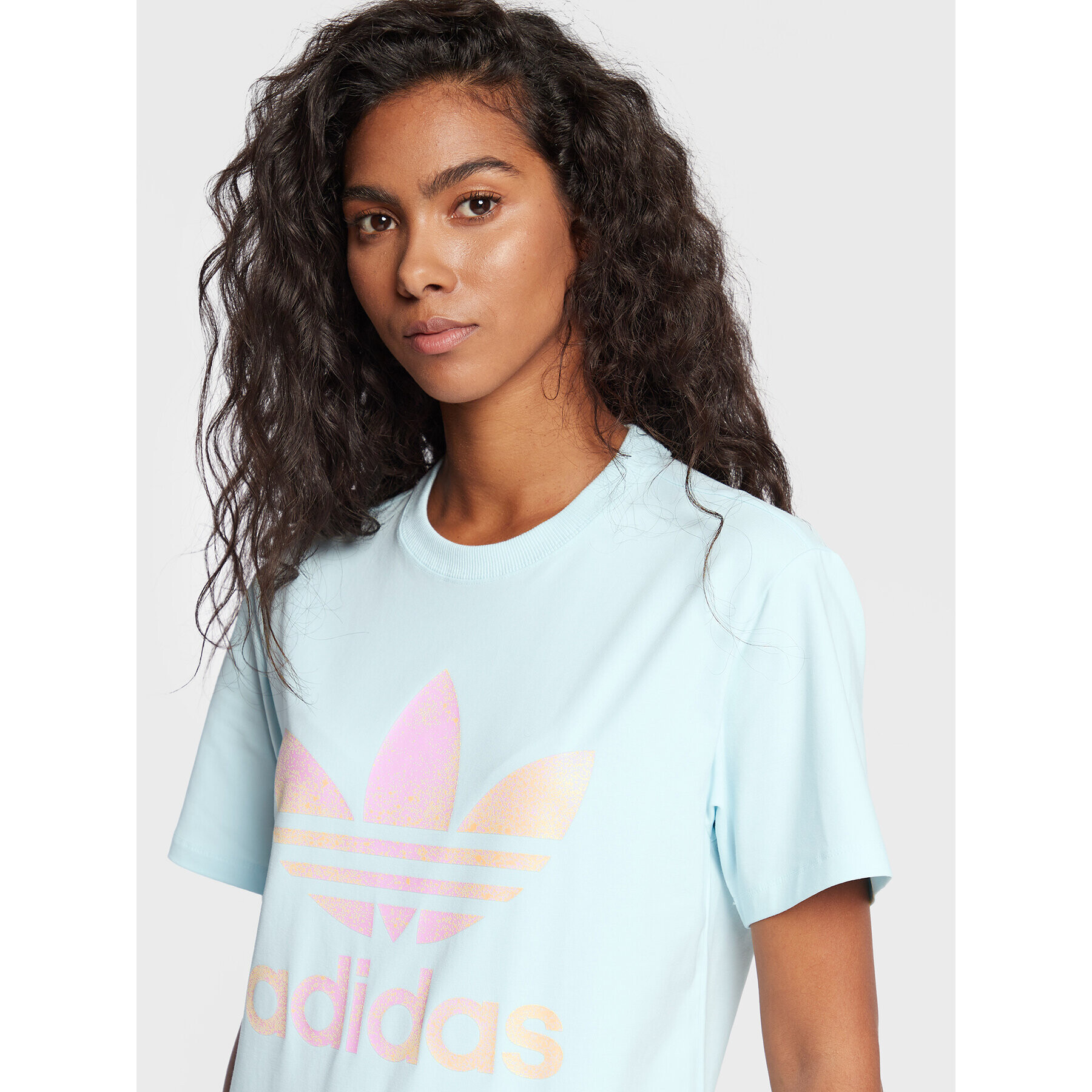 adidas Тишърт Trefoil HL6606 Син Regular Fit - Pepit.bg