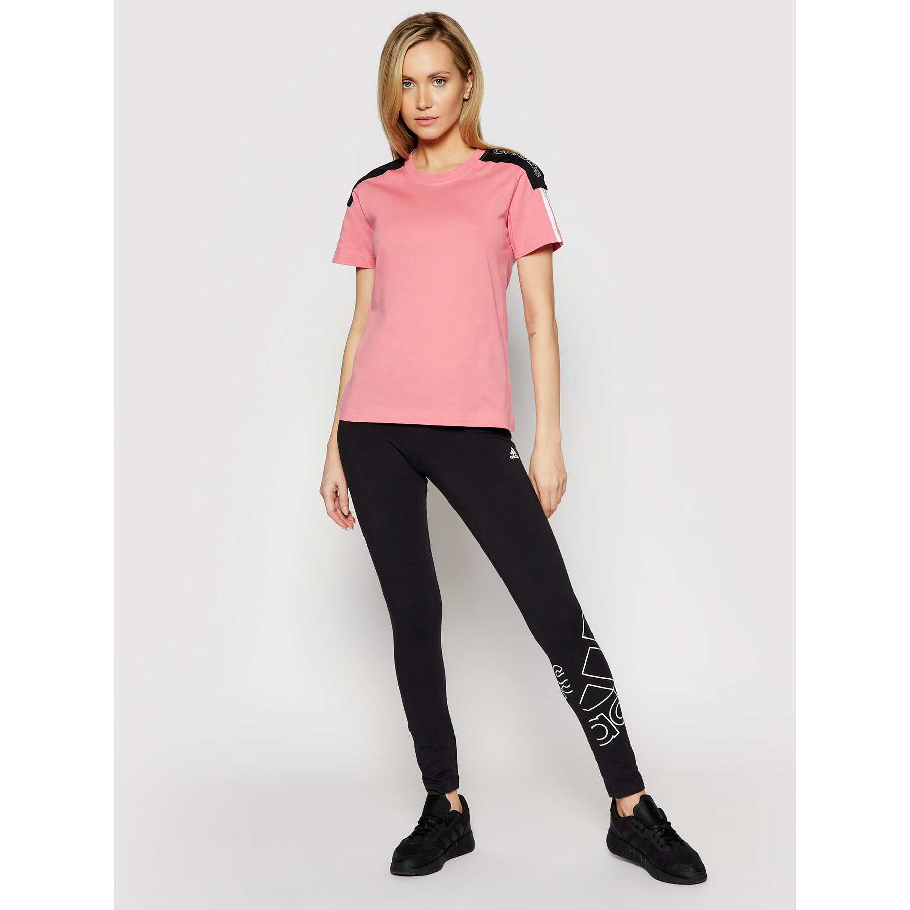 adidas Тишърт W Cb Lin T GL1447 Розов Regular Fit - Pepit.bg