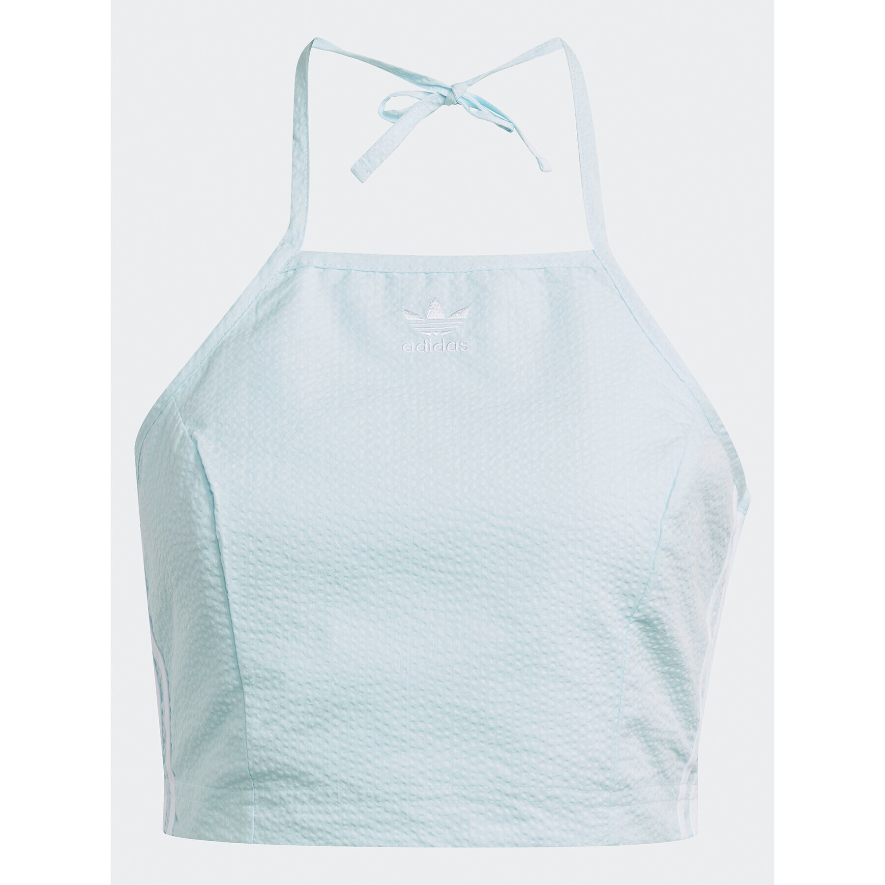 adidas топ adicolor Classics Poplin HL9307 Син Slim Fit - Pepit.bg