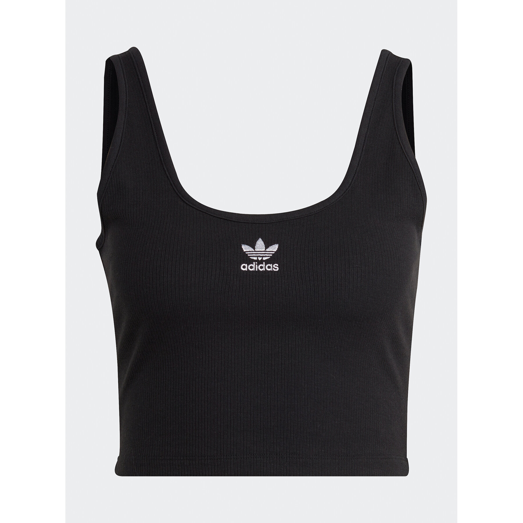 adidas топ Adicolor Essentials Rib Tank Top IB7324 Черен Slim Fit - Pepit.bg