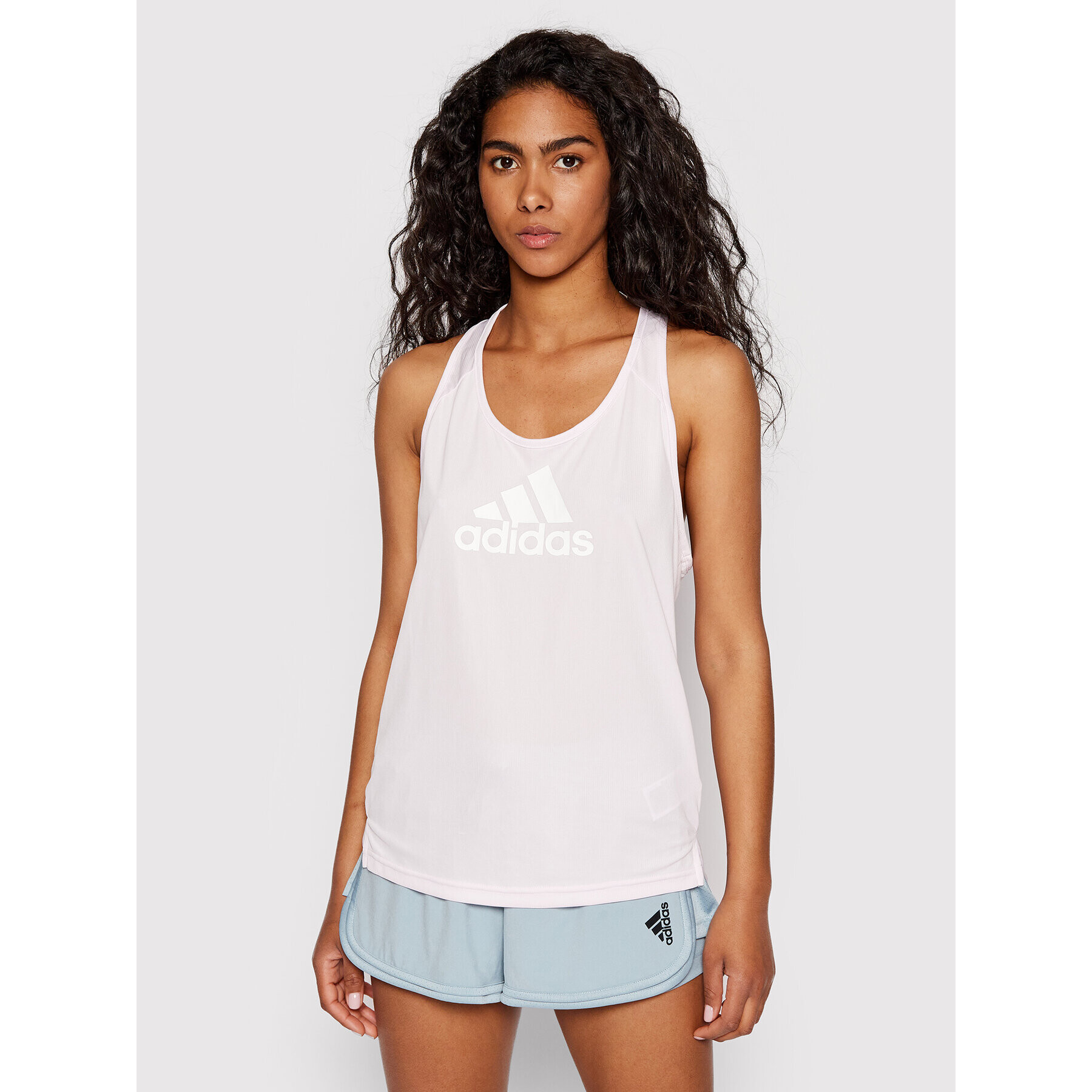 adidas топ Aeroready Designed 2 Move Logo HE6707 Розов Regular Fit - Pepit.bg
