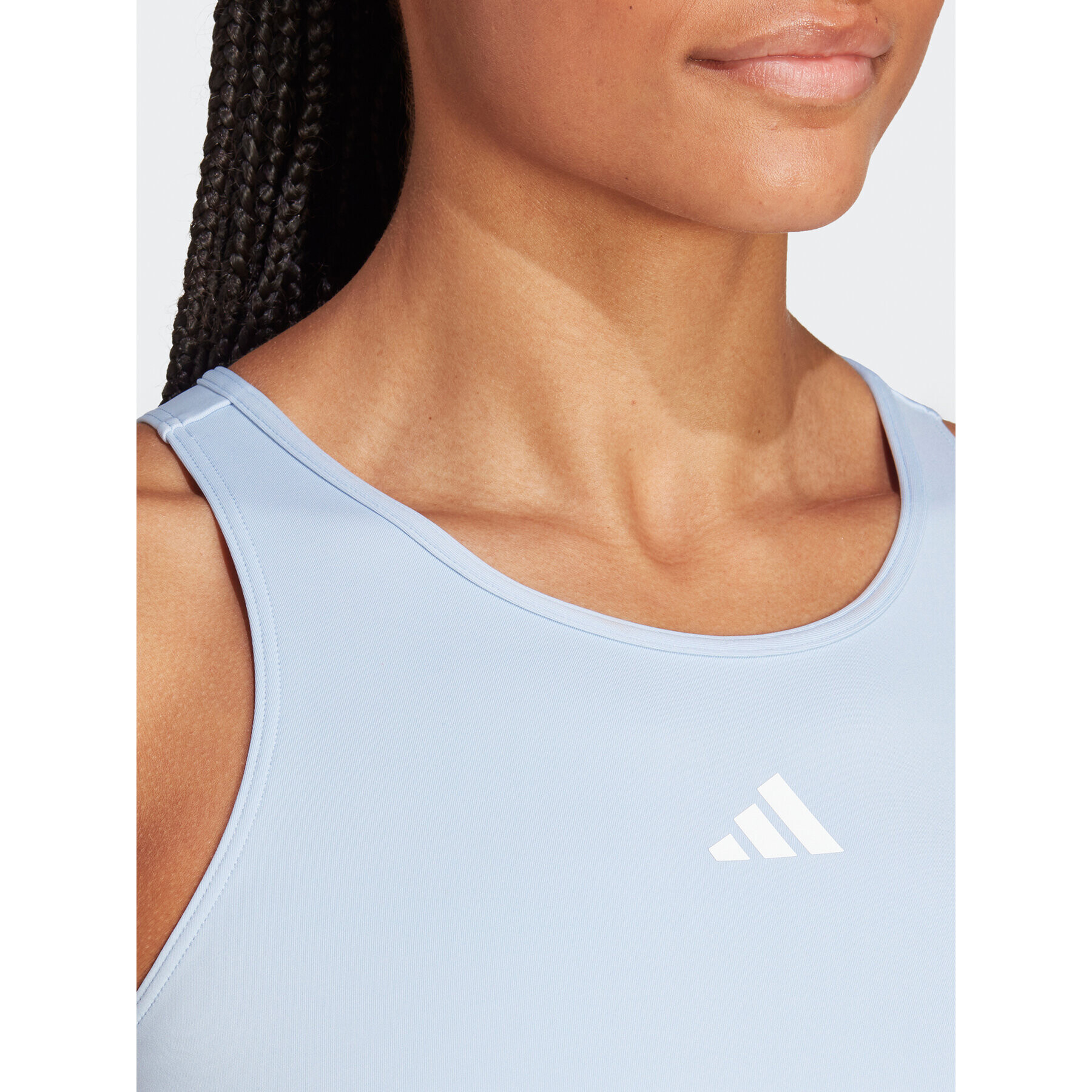 adidas топ AEROREADY Hyperglam Crop Tank Top IB2312 Син - Pepit.bg