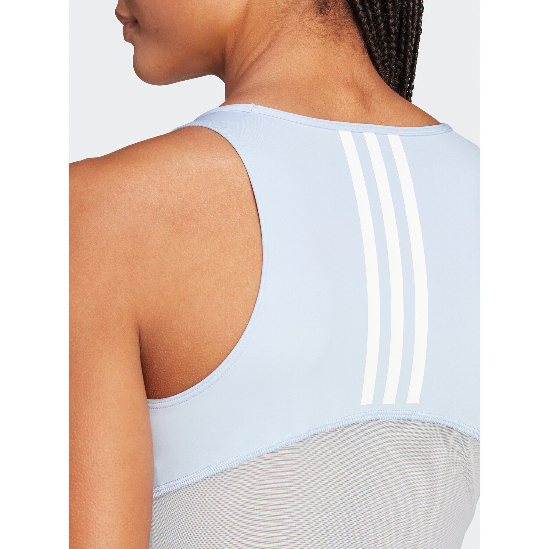 adidas топ AEROREADY Hyperglam Crop Tank Top IB2312 Син - Pepit.bg