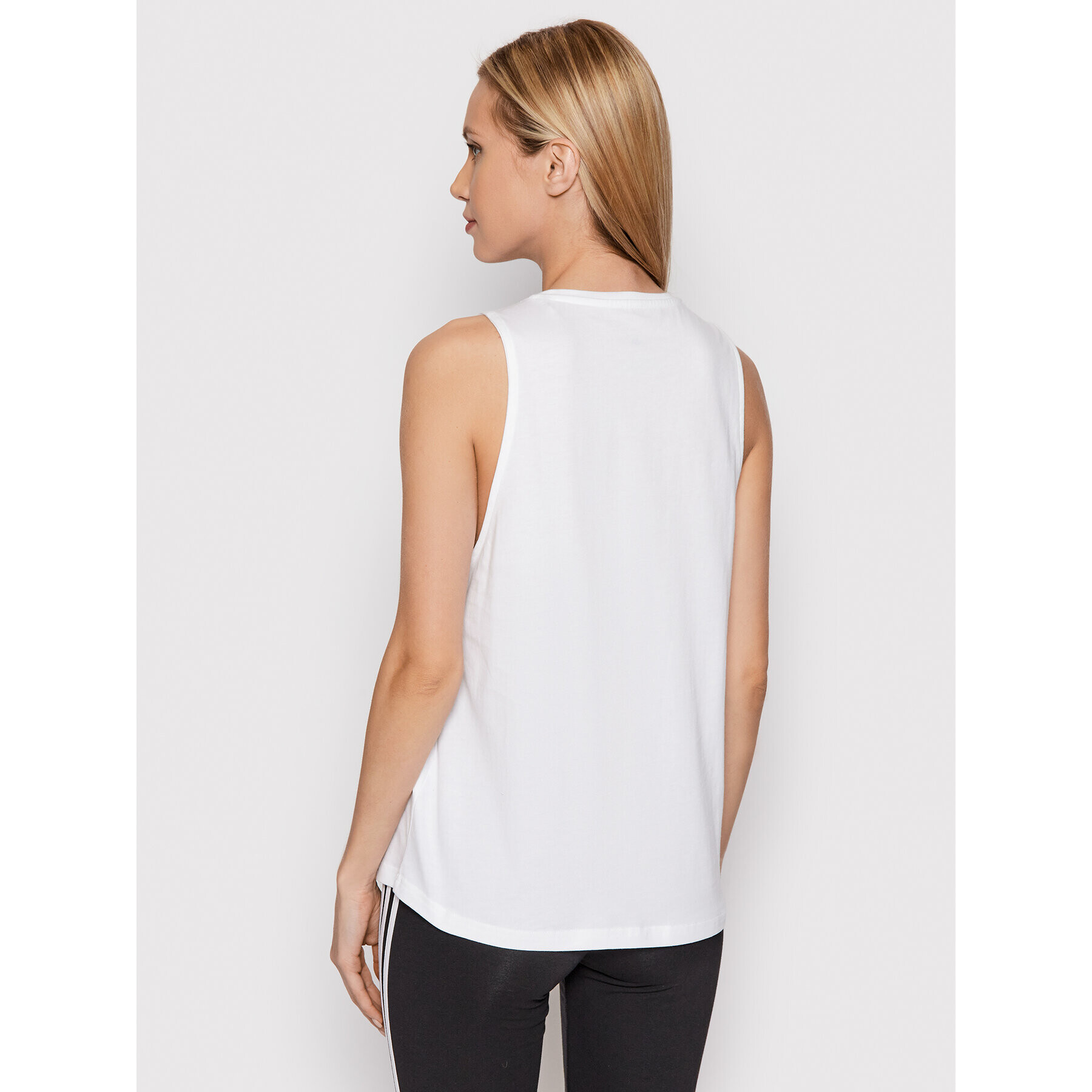 adidas топ Essentials Big Logo H10199 Бял Regular Fit - Pepit.bg