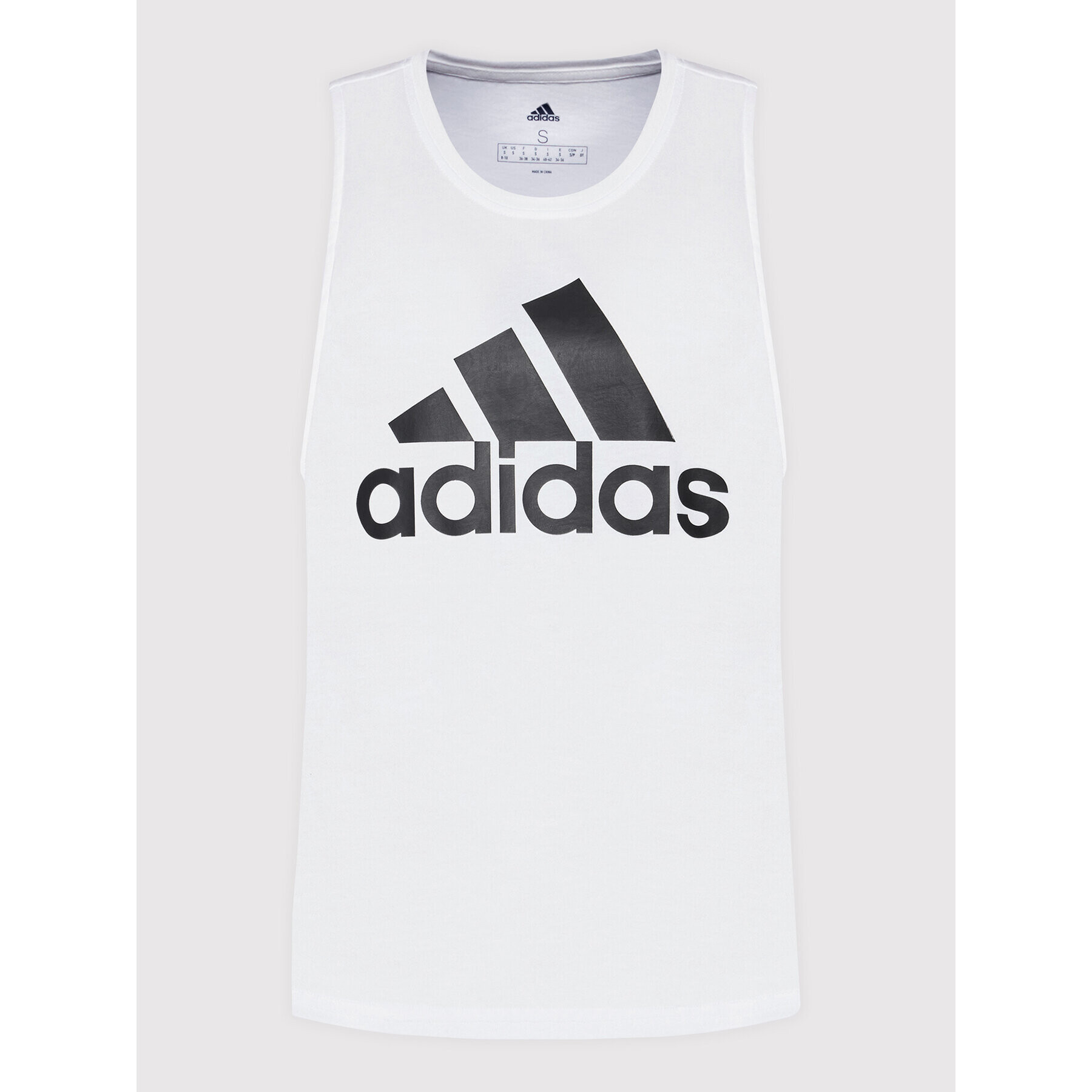 adidas топ Essentials Big Logo H10199 Бял Regular Fit - Pepit.bg