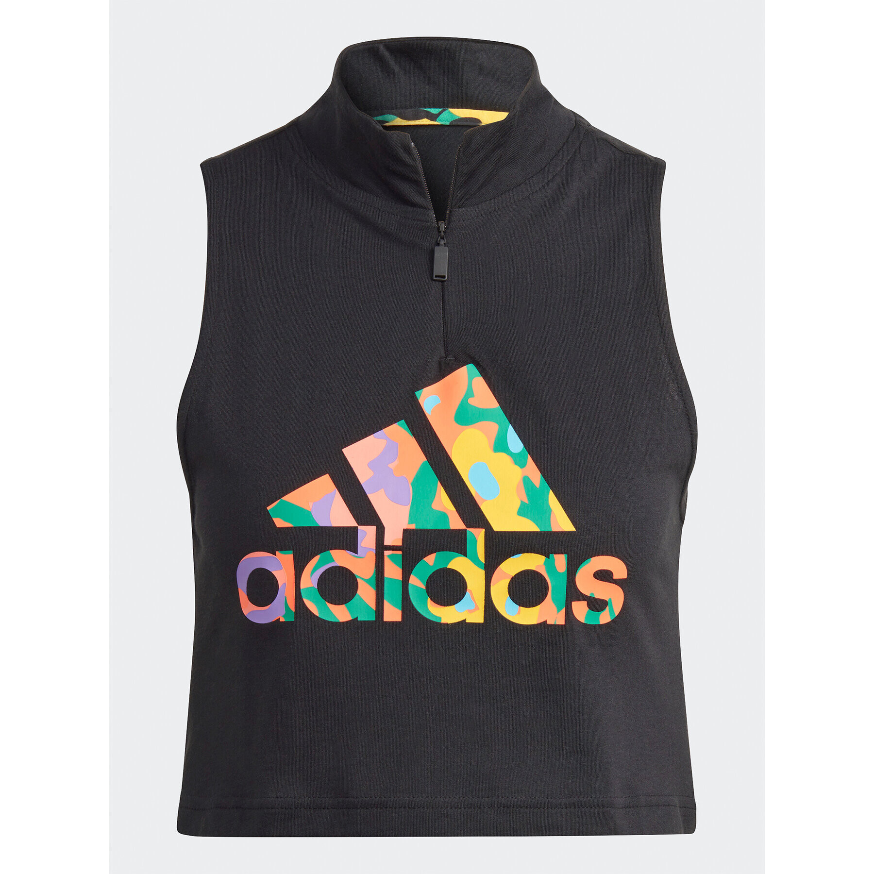 adidas топ Graphic Tank Top HT4706 Черен Regular Fit - Pepit.bg