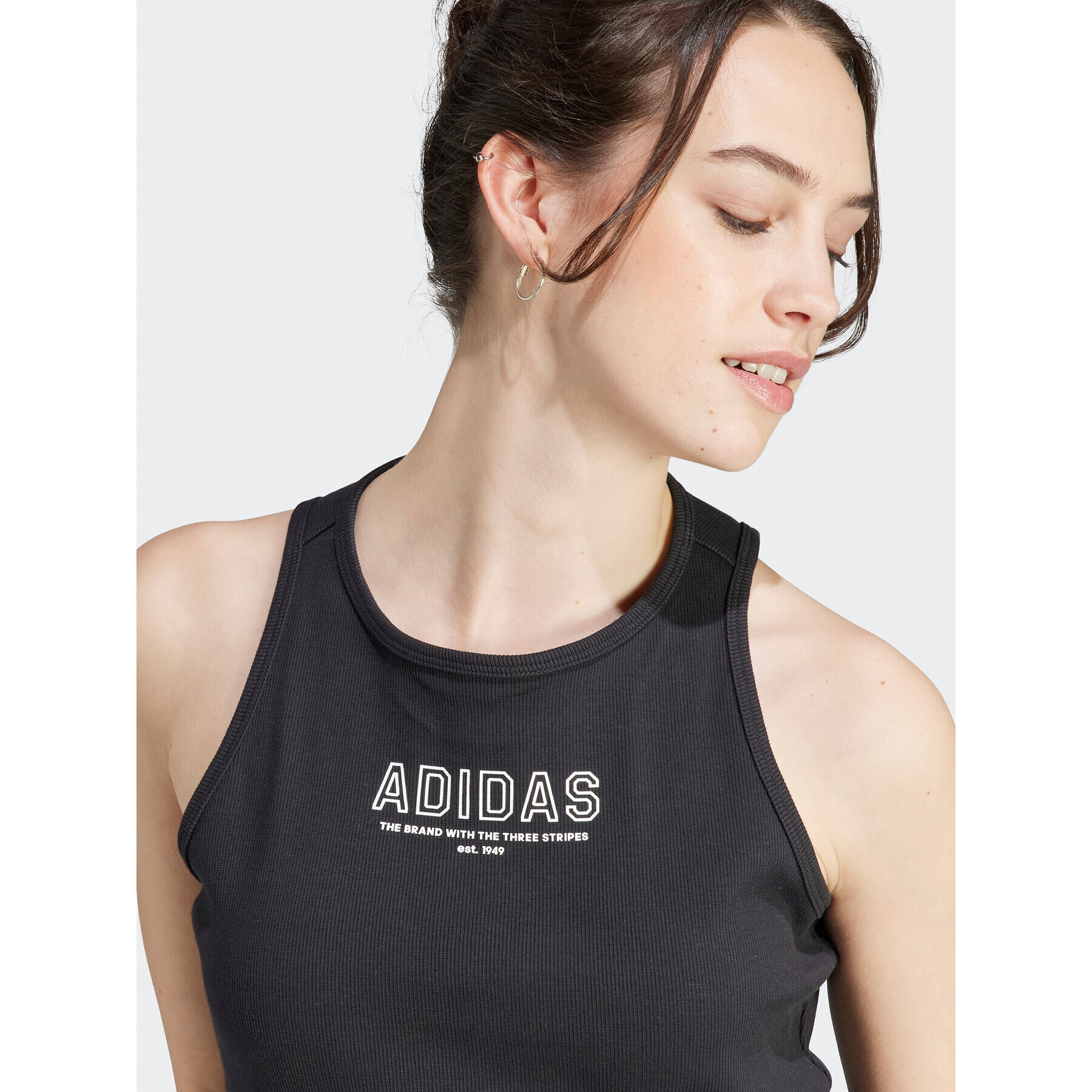 adidas топ IR8373 Черен Slim Fit - Pepit.bg