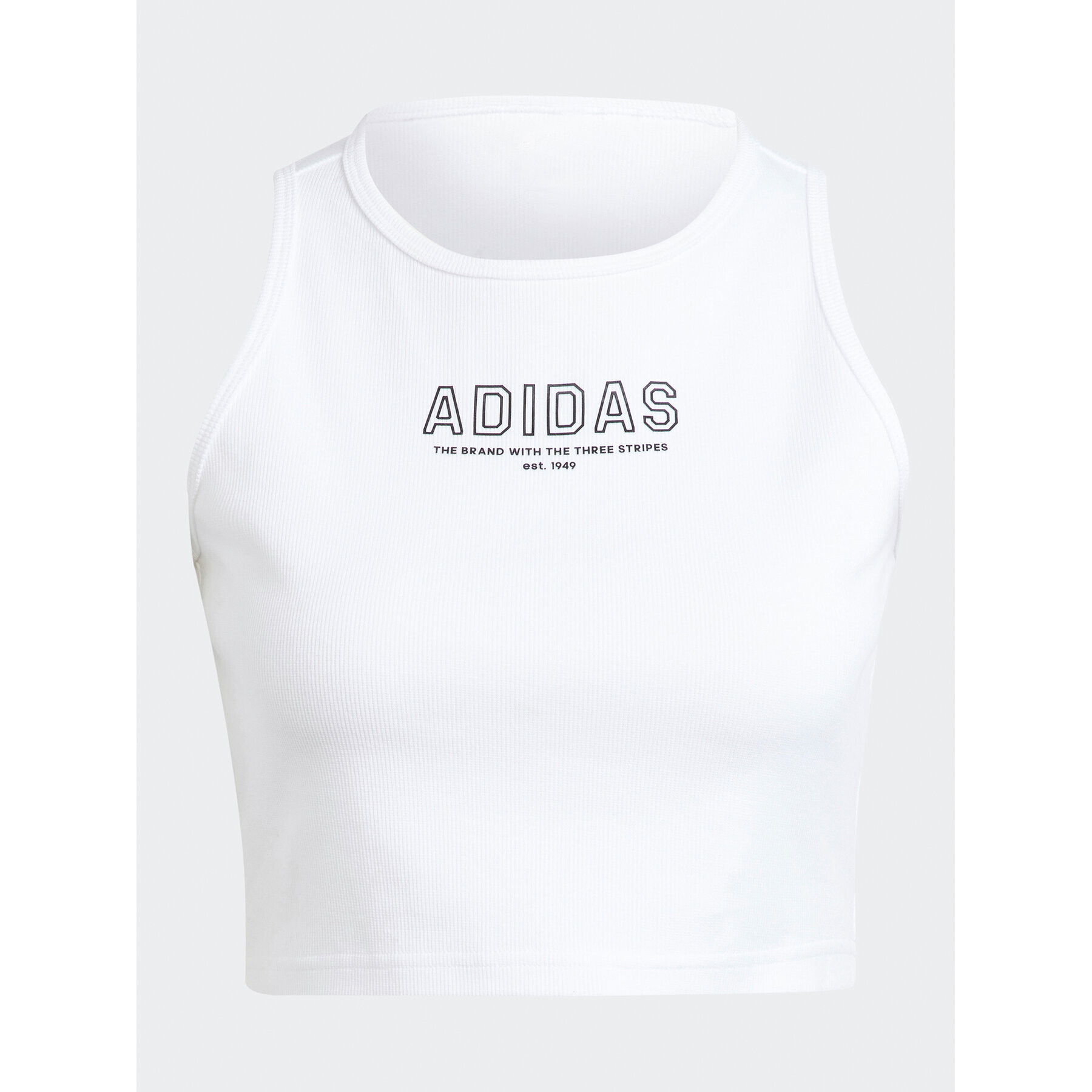 adidas топ IR8374 Бял Slim Fit - Pepit.bg