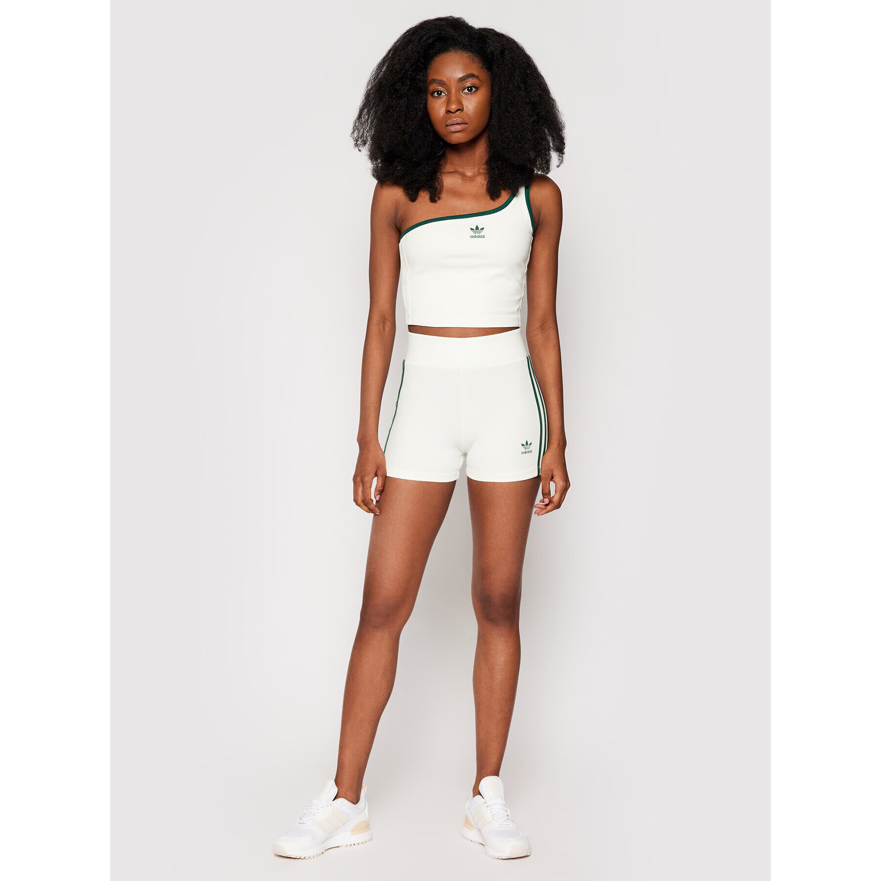 adidas топ Tennis Luxe Asymmetrical H56465 Бял Regular Fit - Pepit.bg