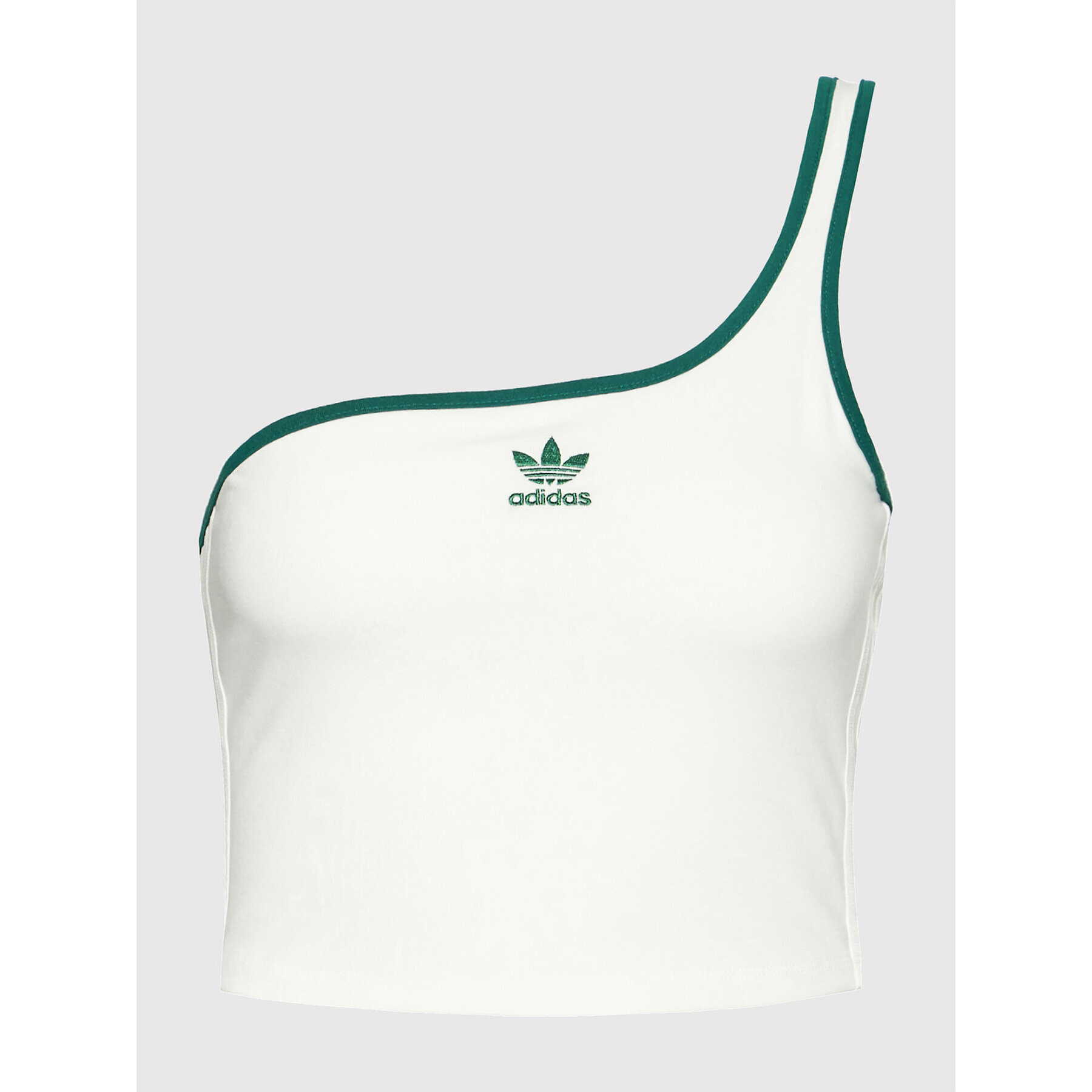 adidas топ Tennis Luxe Asymmetrical H56465 Бял Regular Fit - Pepit.bg