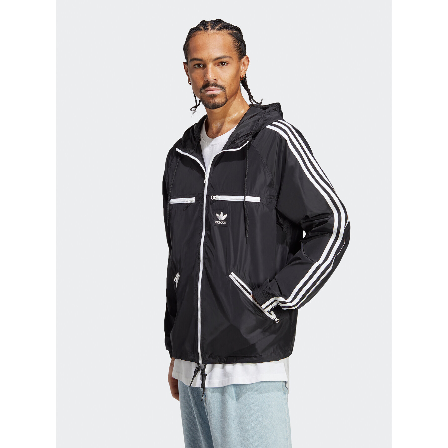 adidas Ветровка adicolor Classics HS2066 Черен Loose Fit - Pepit.bg