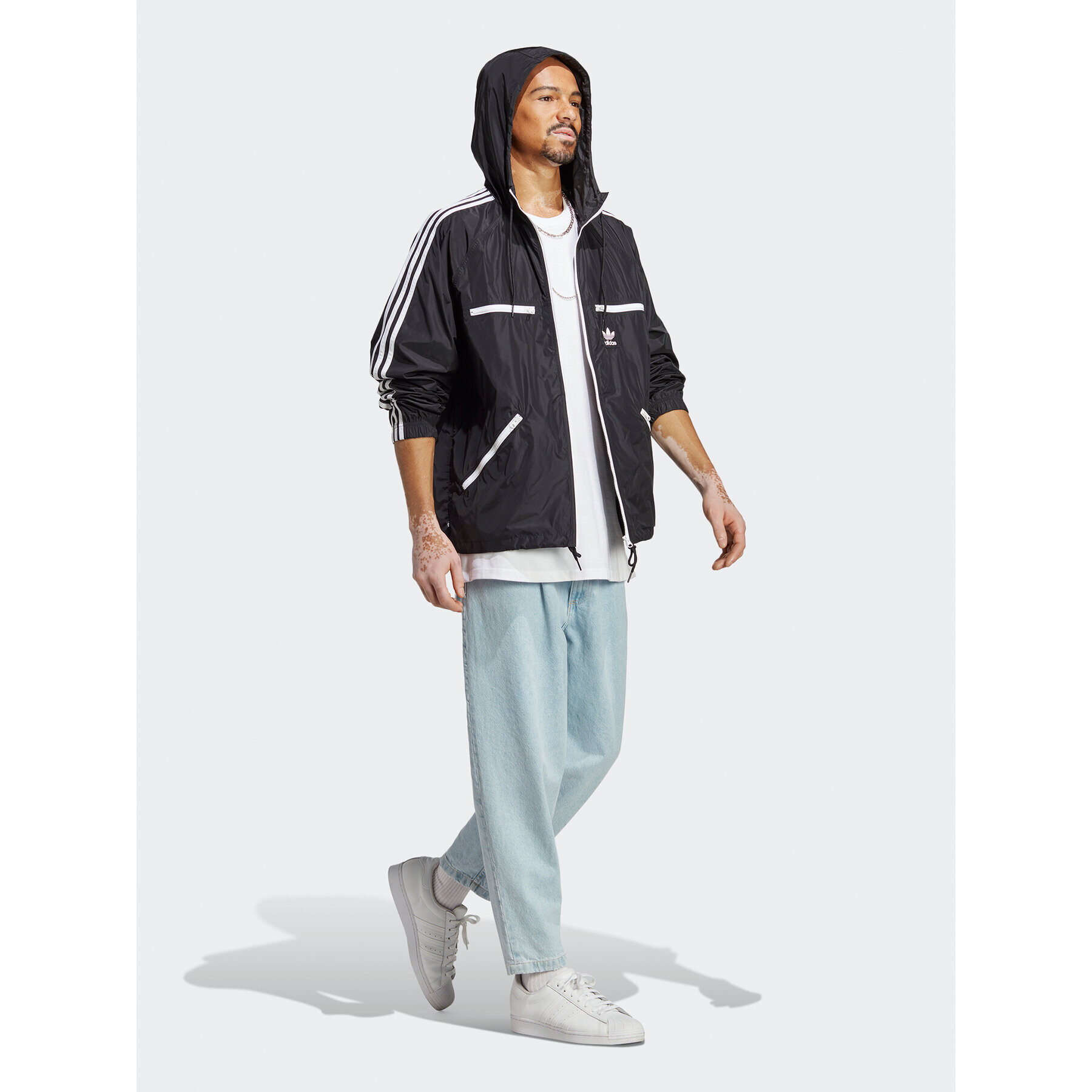 adidas Ветровка adicolor Classics HS2066 Черен Loose Fit - Pepit.bg