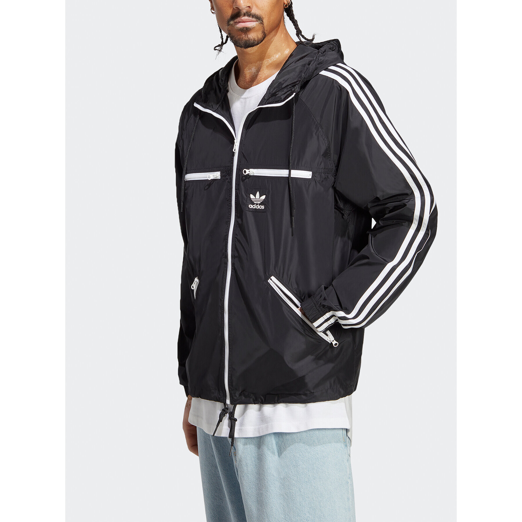 adidas Ветровка adicolor Classics HS2066 Черен Loose Fit - Pepit.bg