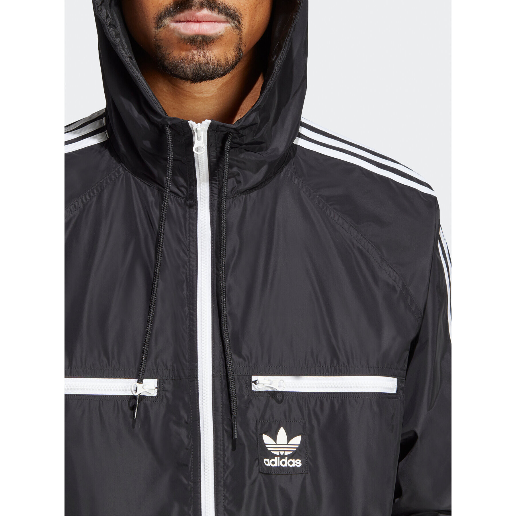 adidas Ветровка adicolor Classics HS2066 Черен Loose Fit - Pepit.bg
