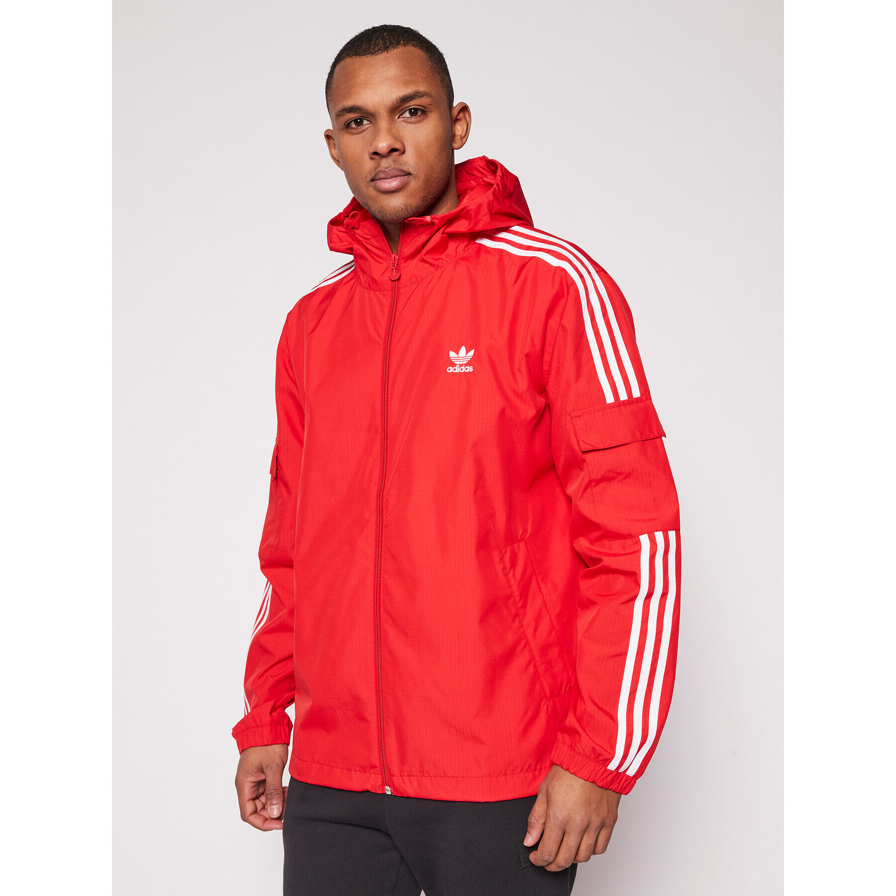 adidas Ветровка Classics GN3473 Червен Regular Fit - Pepit.bg