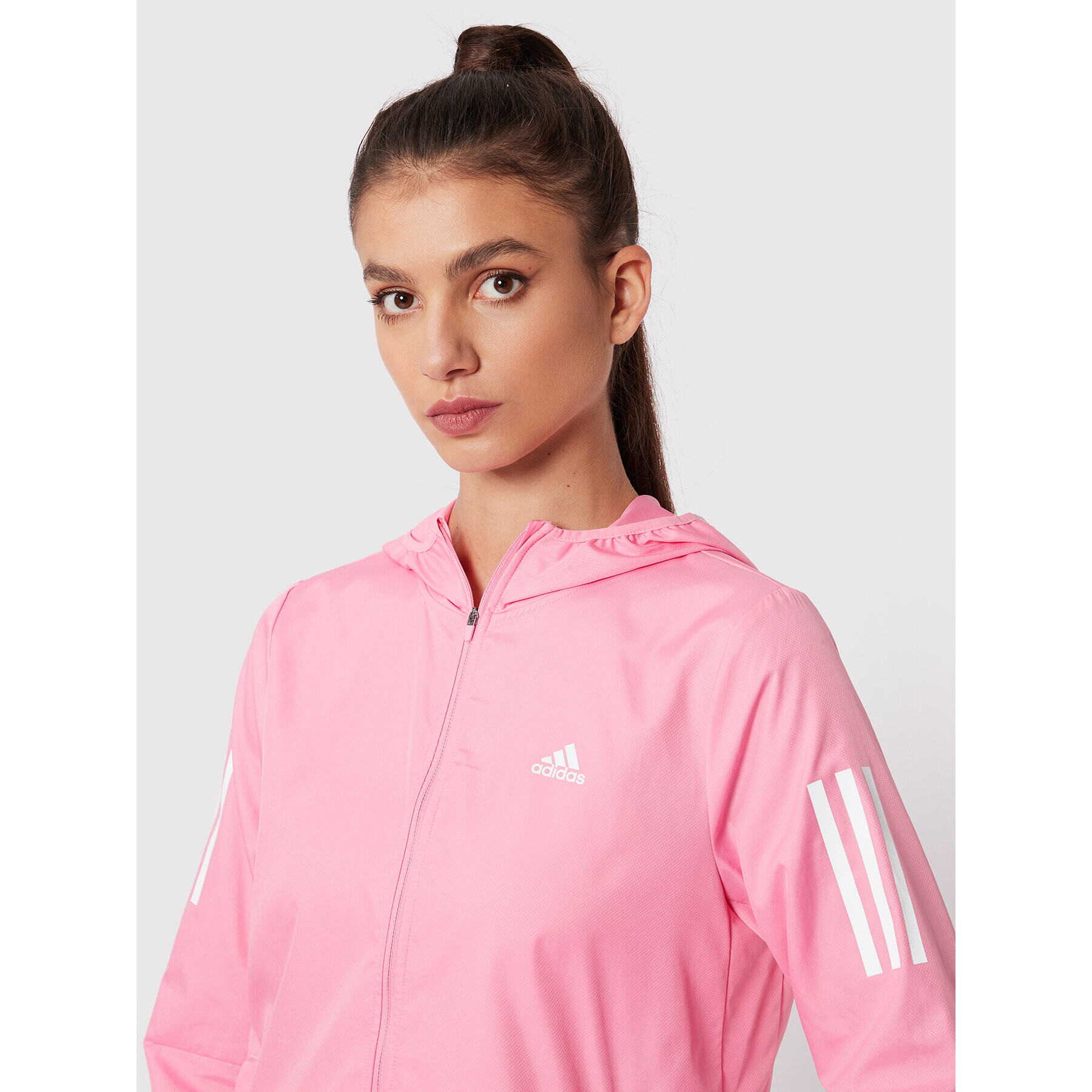 adidas Performance Ветровка HL1545 Розов Regular Fit - Pepit.bg