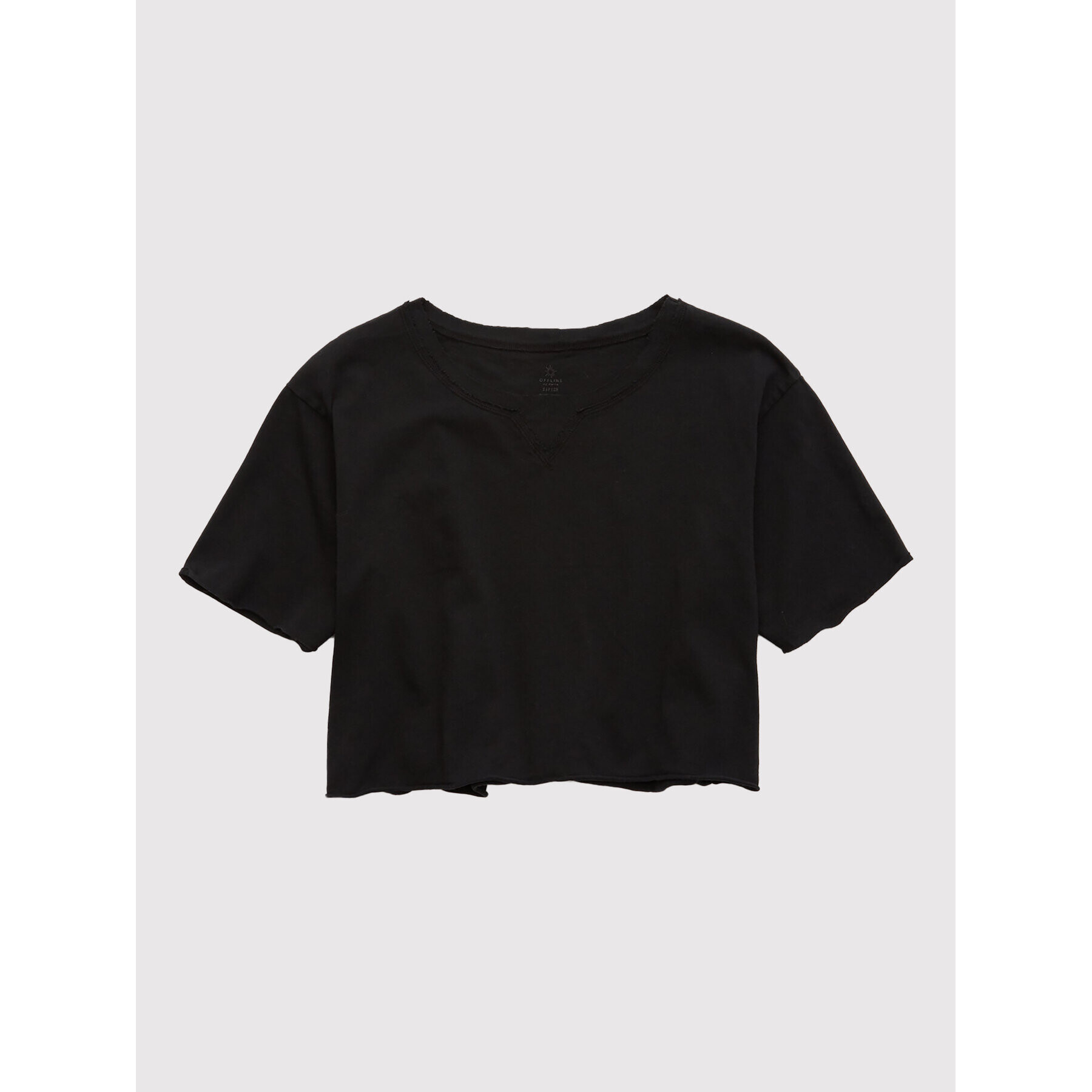 aerie Тишърт 078-2161-1060 Черен Relaxed Fit - Pepit.bg