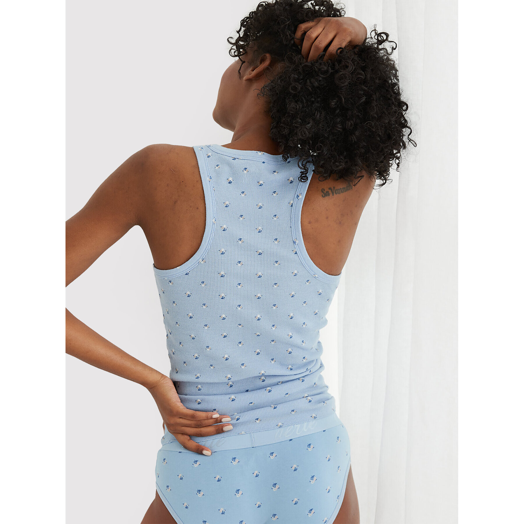aerie топ 078-0441-2307 Син Slim Fit - Pepit.bg