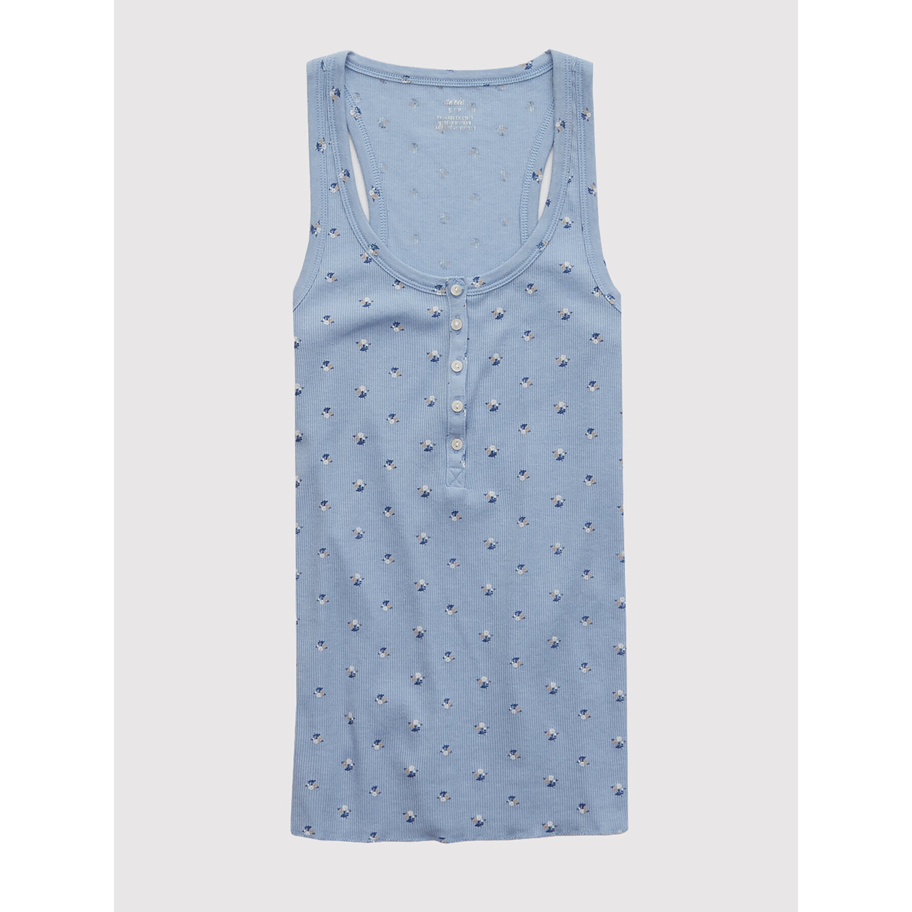 aerie топ 078-0441-2307 Син Slim Fit - Pepit.bg