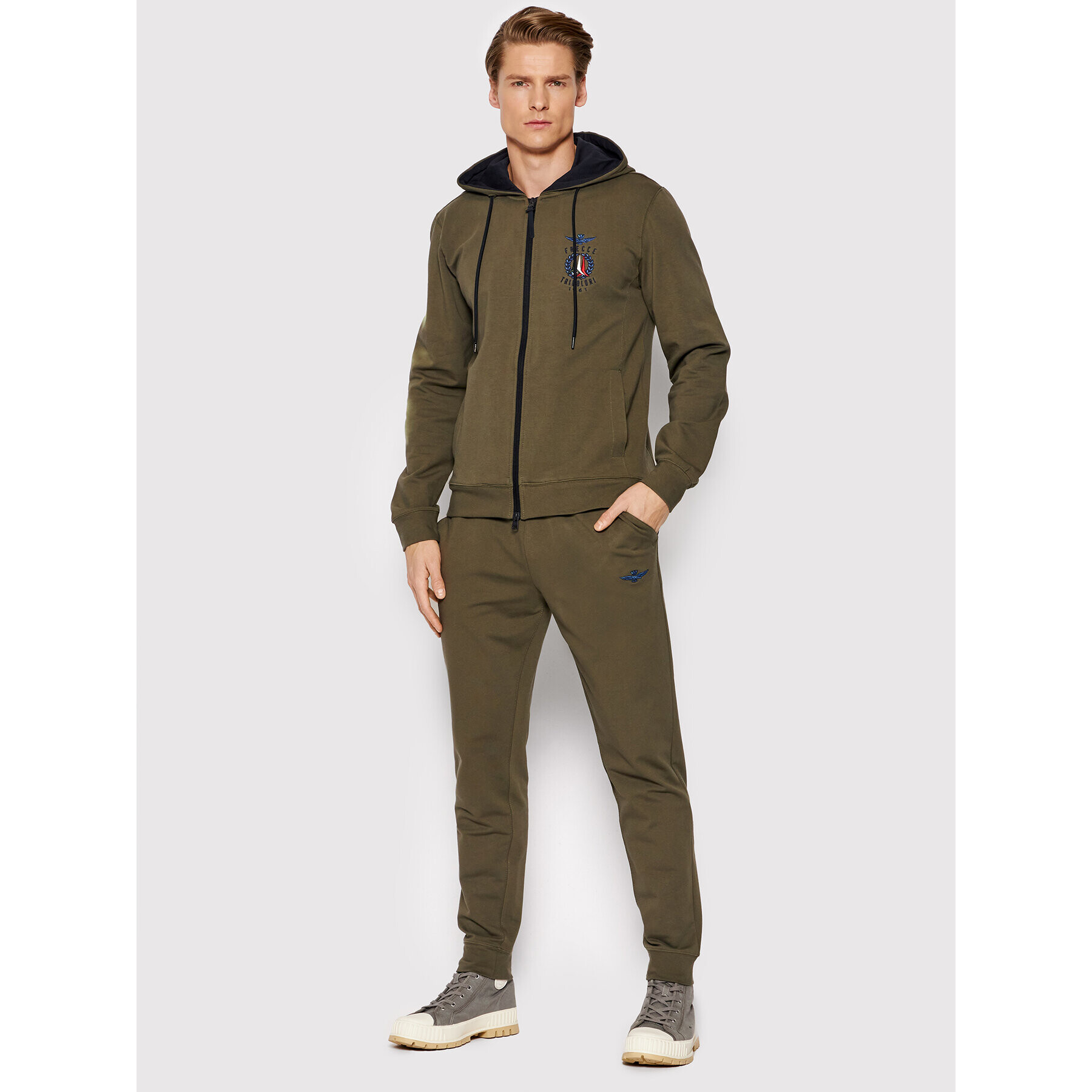 Aeronautica Militare Анцуг 221TF016F459 Зелен Regular Fit - Pepit.bg