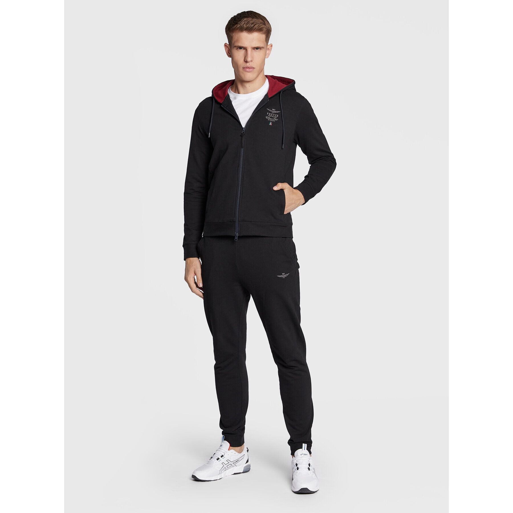 Aeronautica Militare Анцуг 222TF022F439 Черен Regular Fit - Pepit.bg