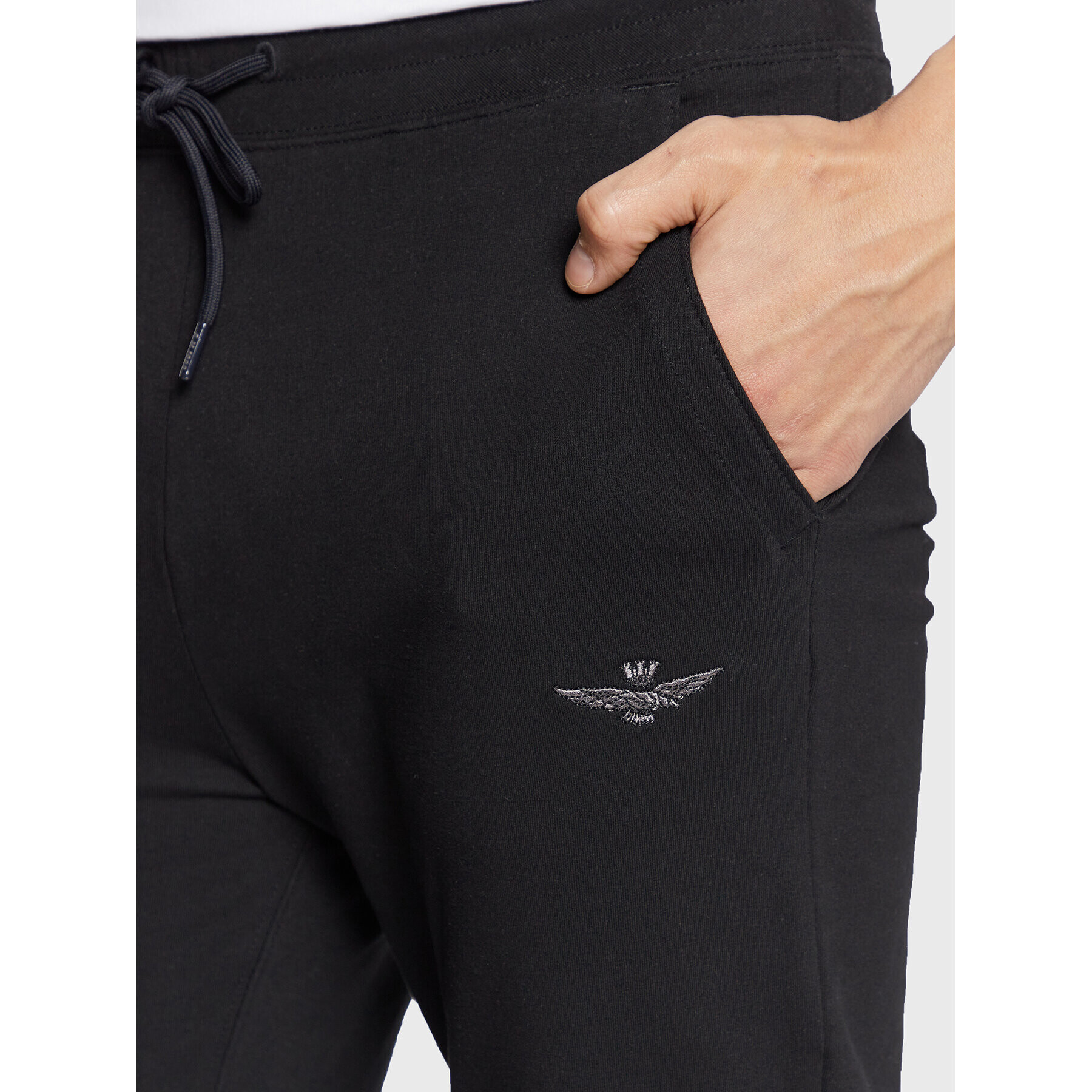Aeronautica Militare Анцуг 222TF022F439 Черен Regular Fit - Pepit.bg