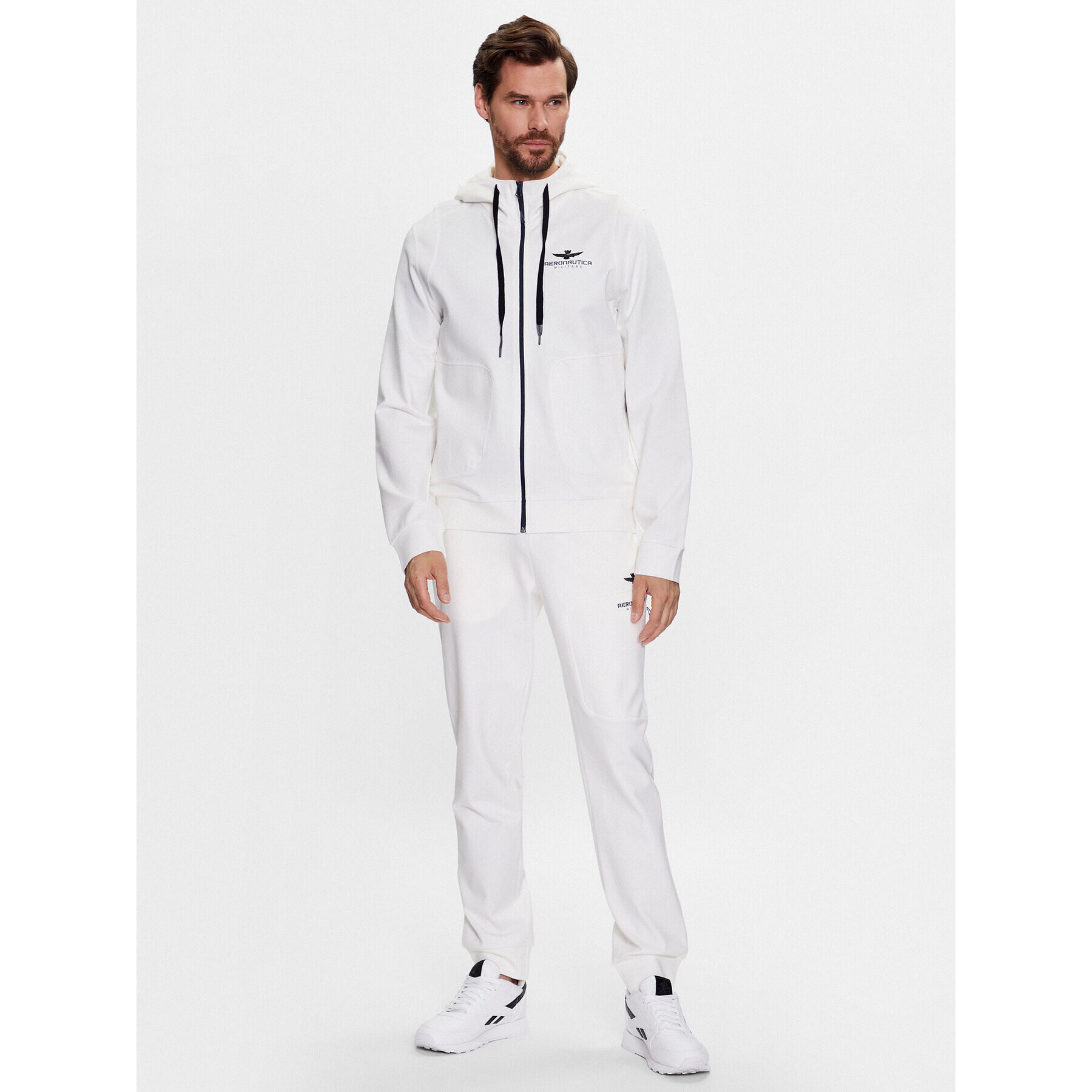 Aeronautica Militare Анцуг 231TF039F502 Бял Regular Fit - Pepit.bg