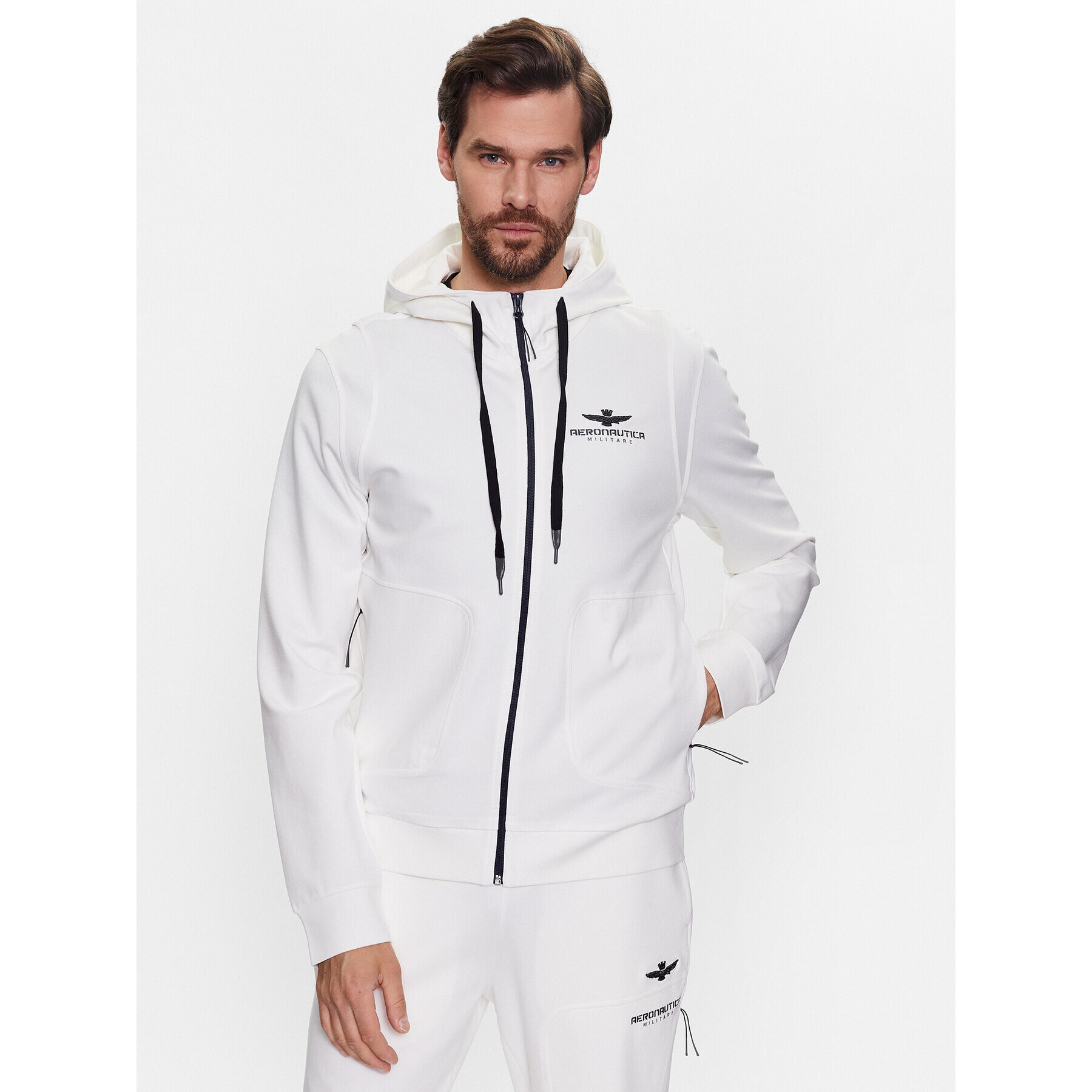 Aeronautica Militare Анцуг 231TF039F502 Бял Regular Fit - Pepit.bg