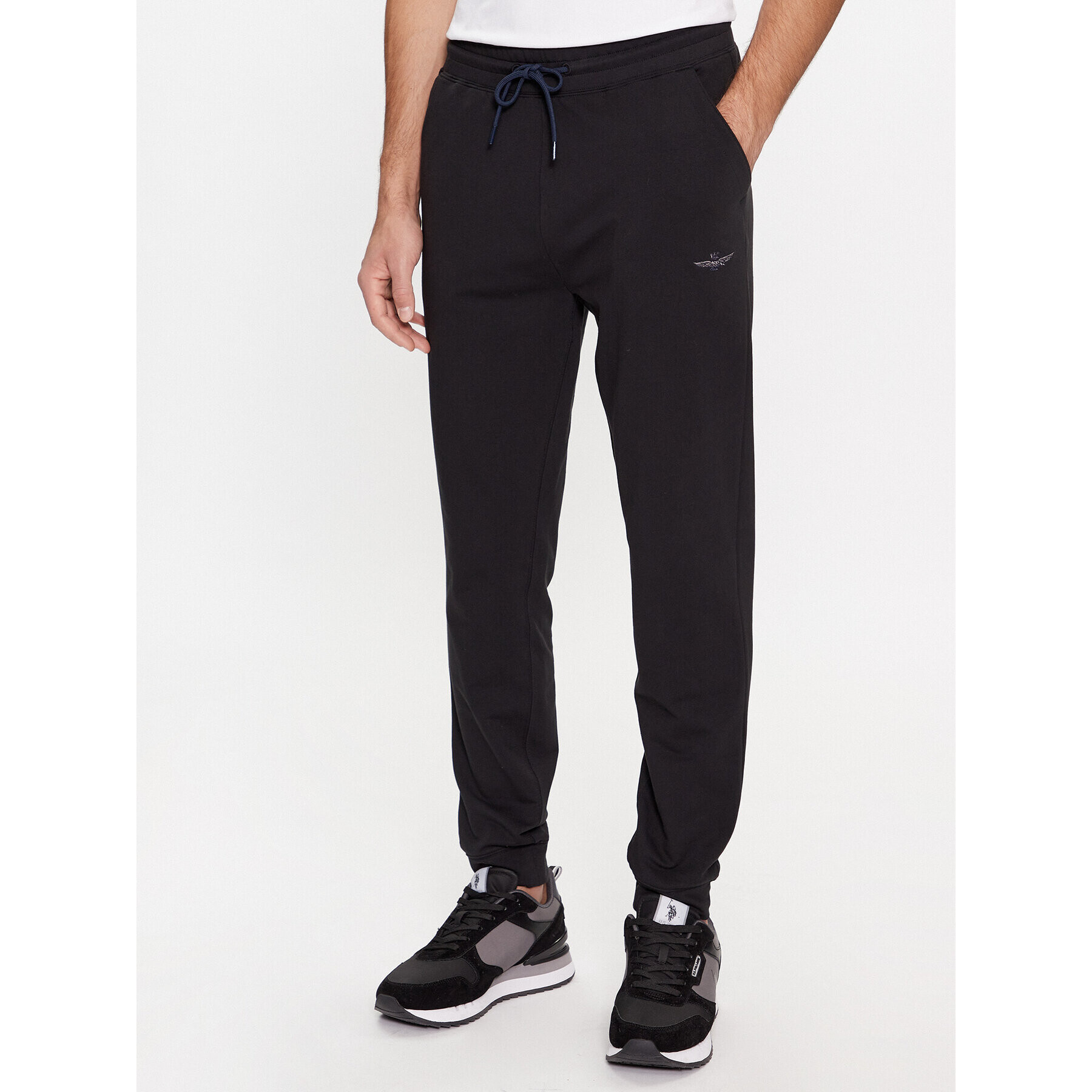 Aeronautica Militare Анцуг 232TF022F459 Черен Regular Fit - Pepit.bg