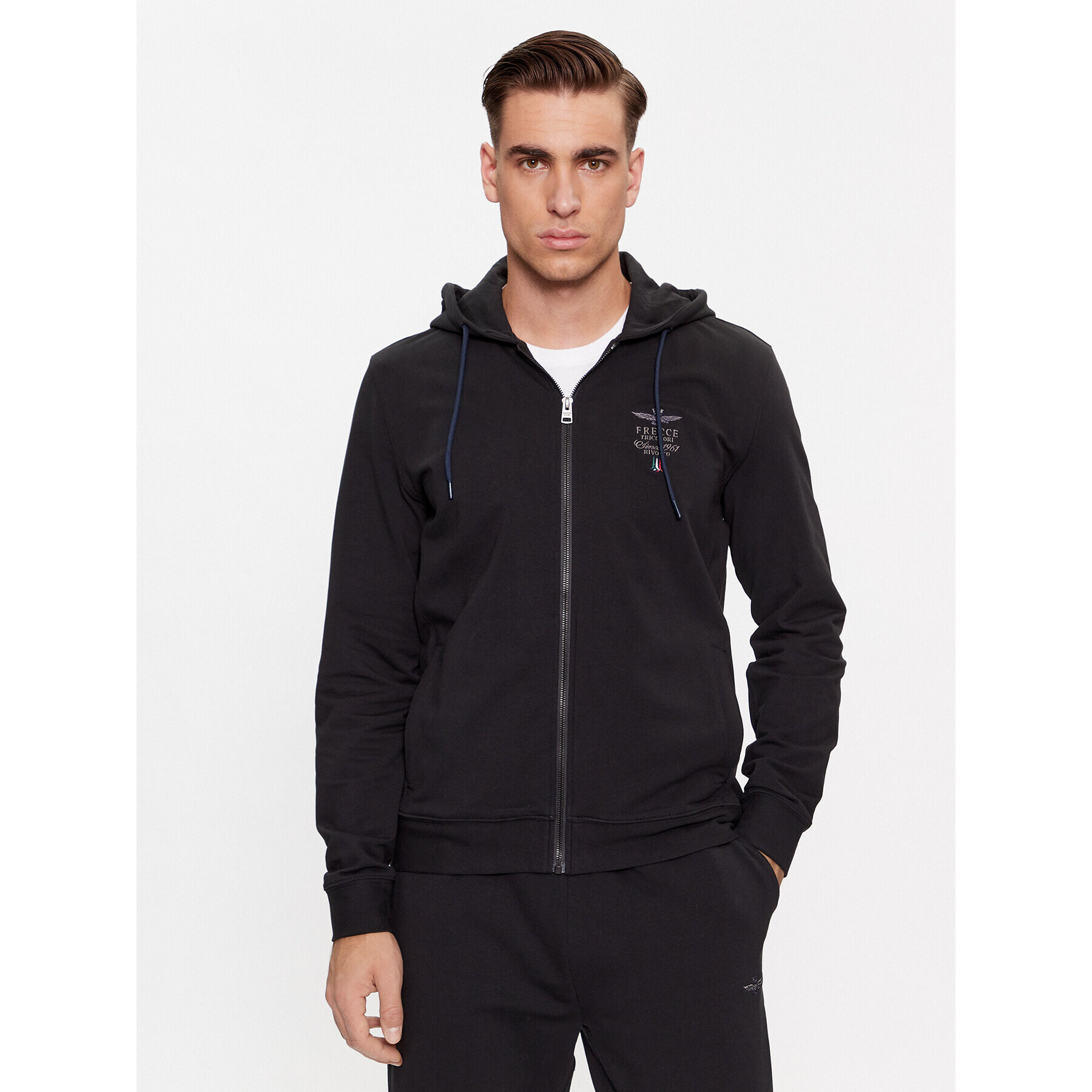 Aeronautica Militare Анцуг 232TF022F459 Черен Regular Fit - Pepit.bg