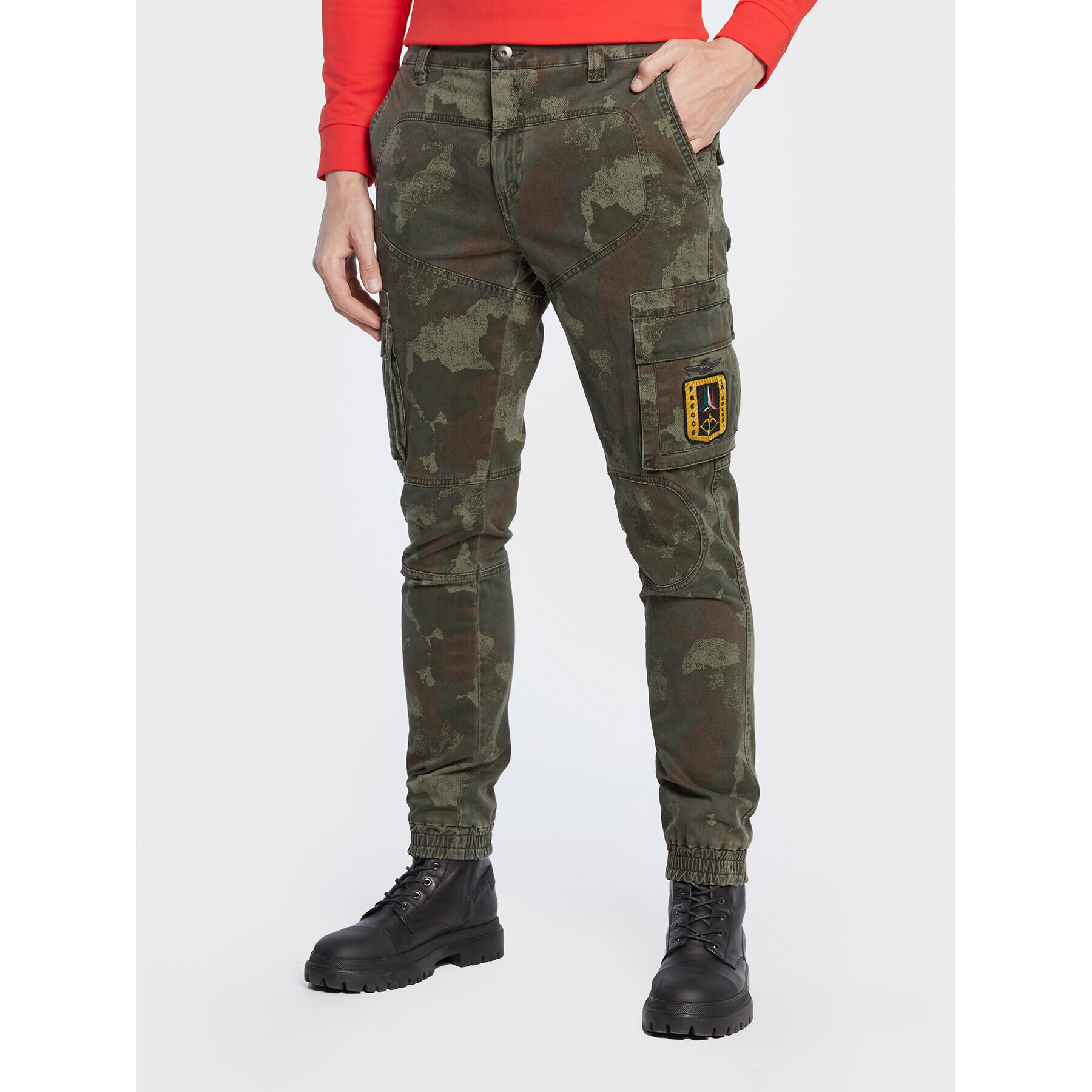 Aeronautica Militare Джогъри 222PA1510CT3041 Зелен Slim Fit - Pepit.bg