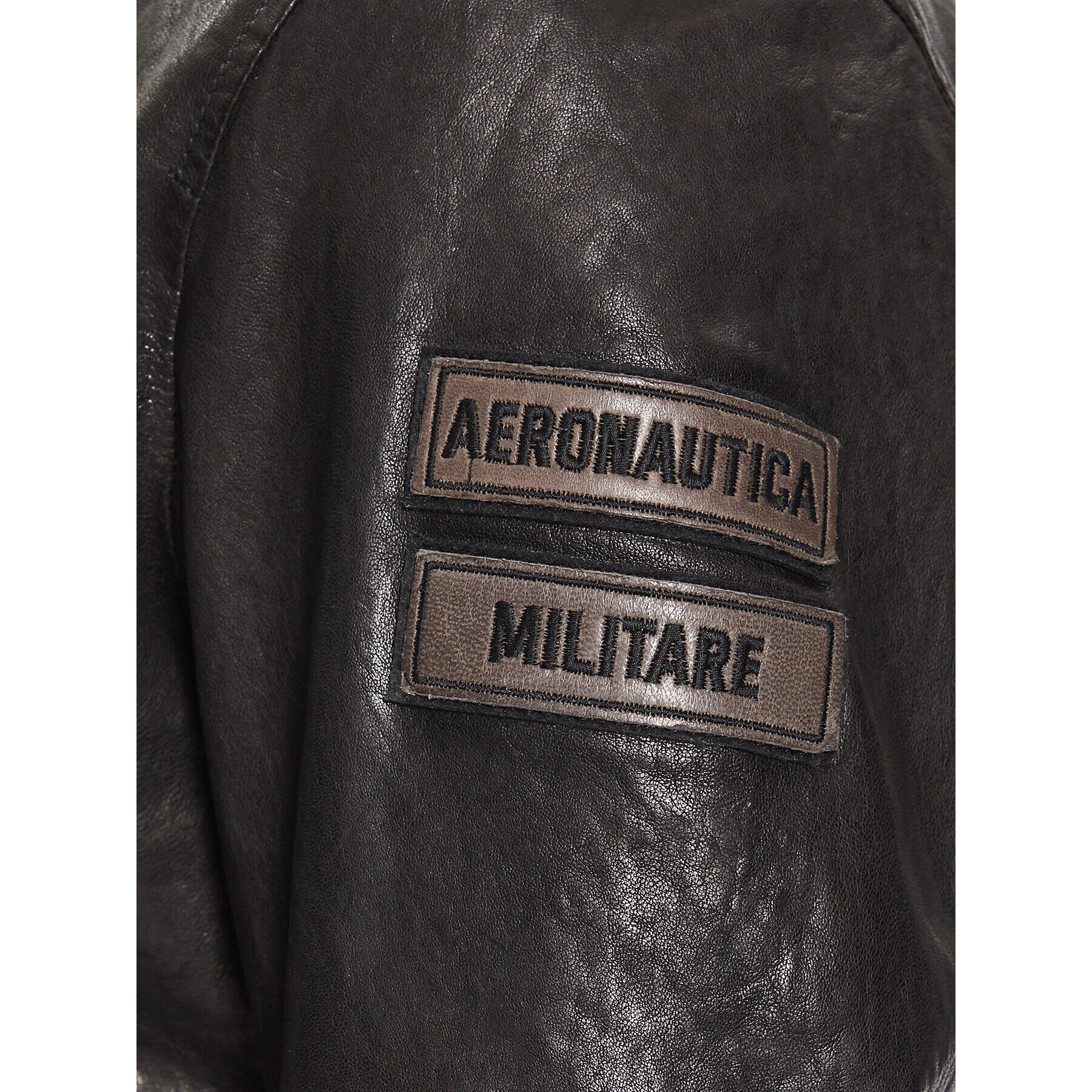 Aeronautica Militare Кожено яке 231PN5029PL183 Черен Regular Fit - Pepit.bg