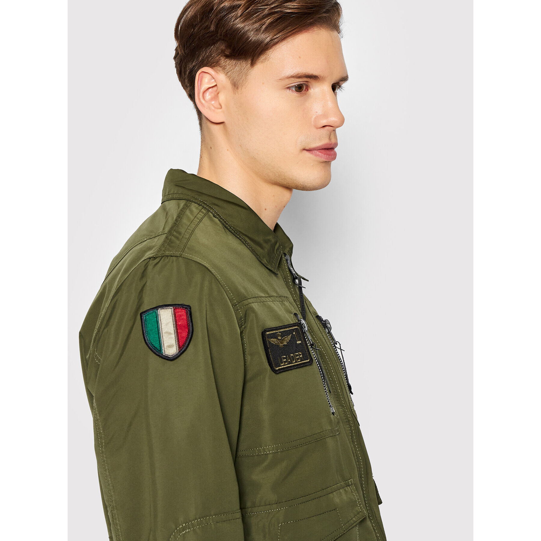 Aeronautica Militare Преходно яке 221AB2008CT2969 Зелен Regular Fit - Pepit.bg