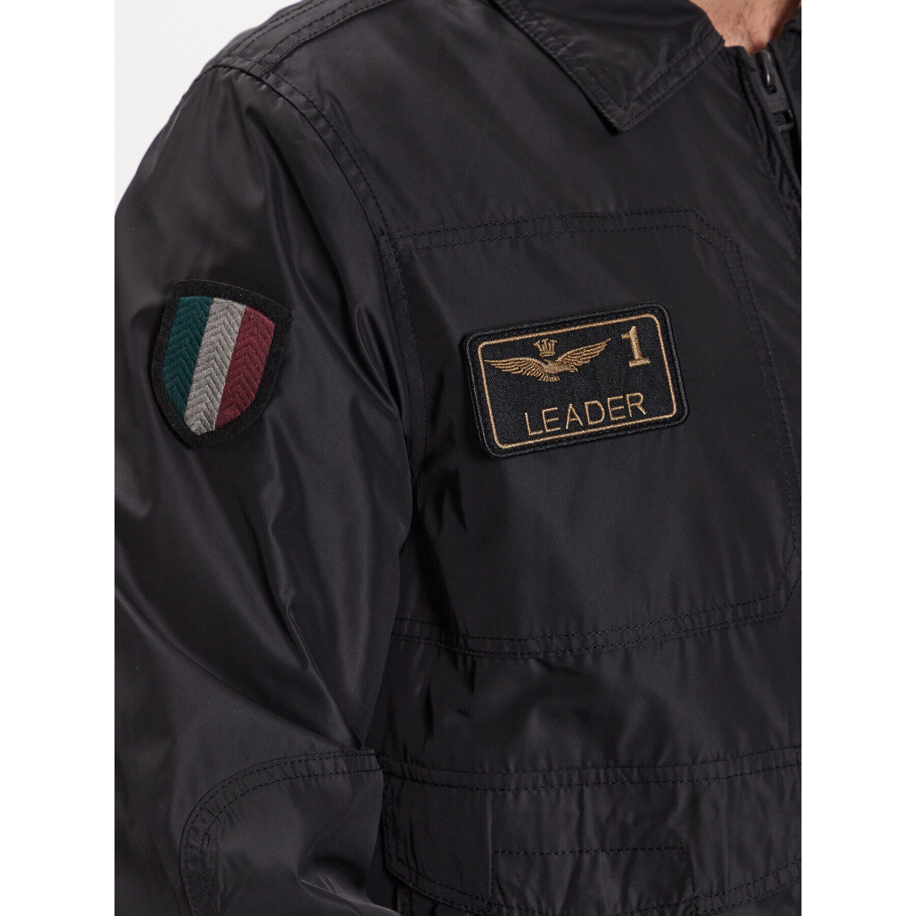 Aeronautica Militare Преходно яке 231AB2071CT3081 Черен Regular Fit - Pepit.bg