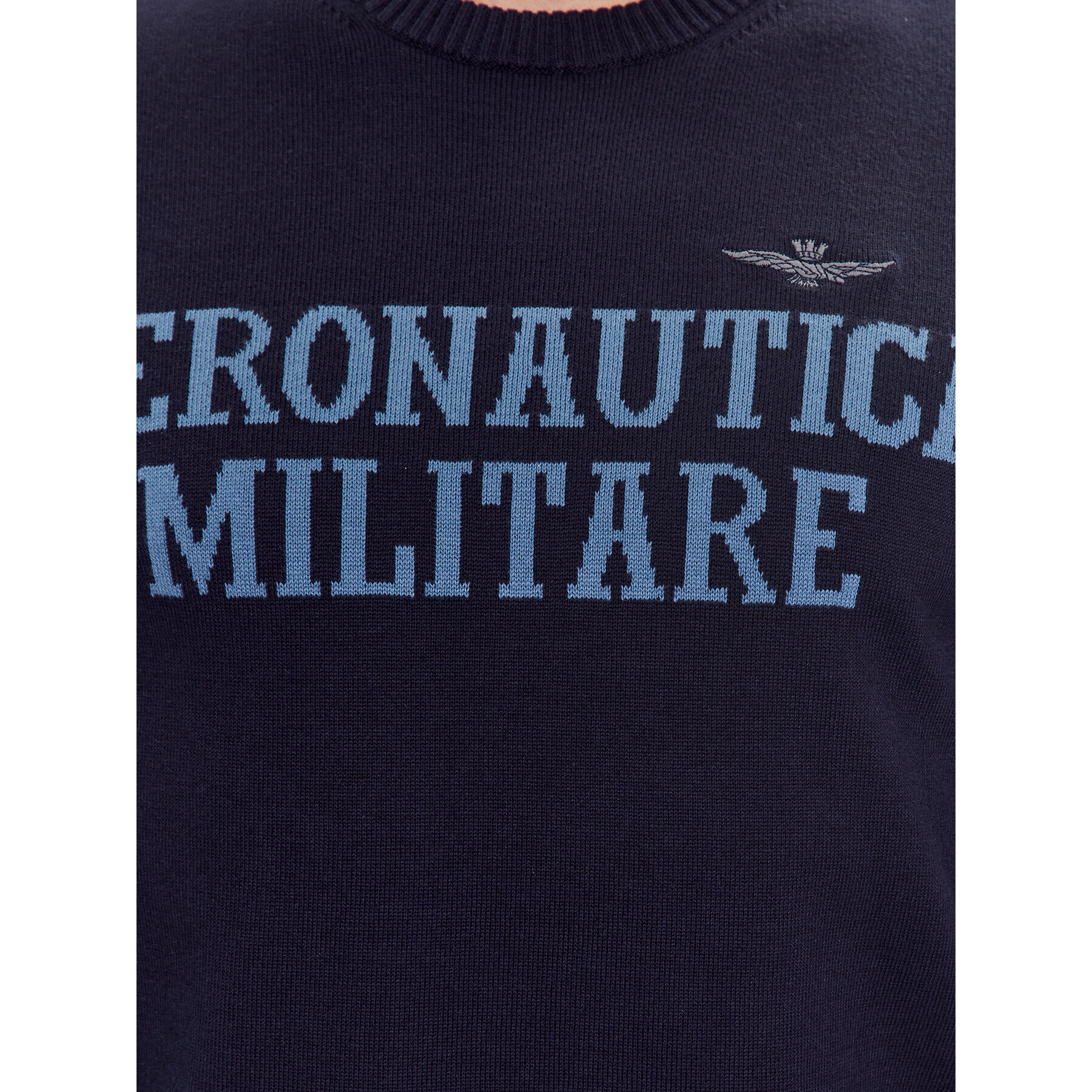 Aeronautica Militare Пуловер 231MA1418L237 Тъмносин Regular Fit - Pepit.bg