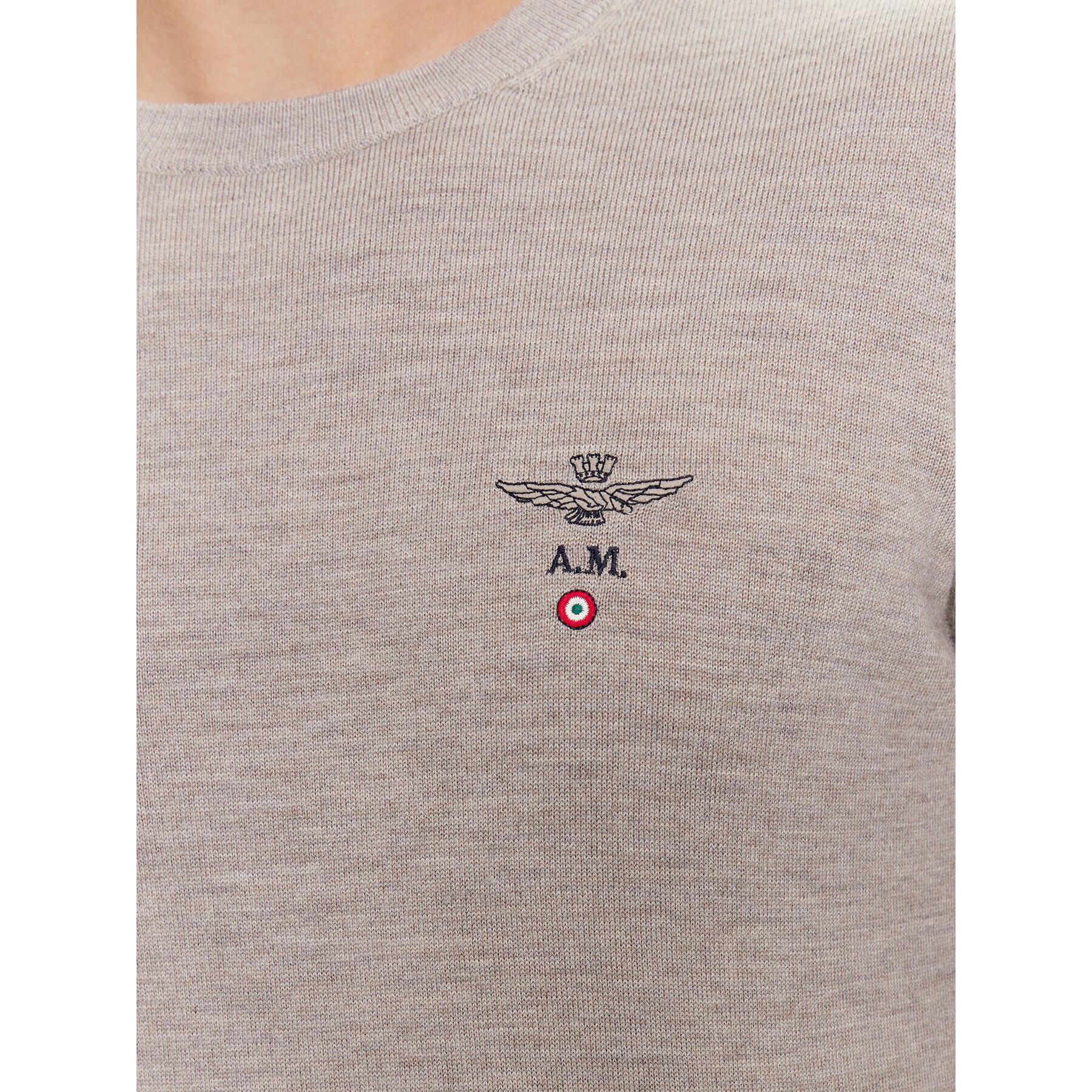 Aeronautica Militare Пуловер 232MA1388L415 Бежов Regular Fit - Pepit.bg