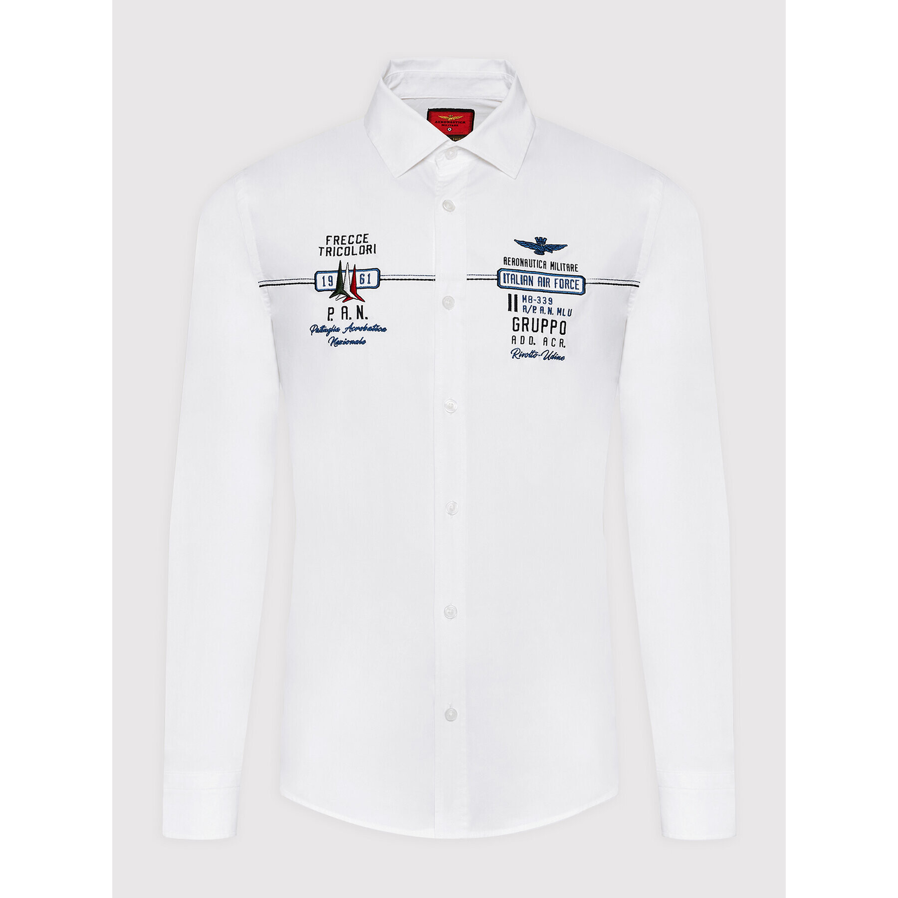 Aeronautica Militare Риза 221CA1203CT2941 Бял Regular Fit - Pepit.bg