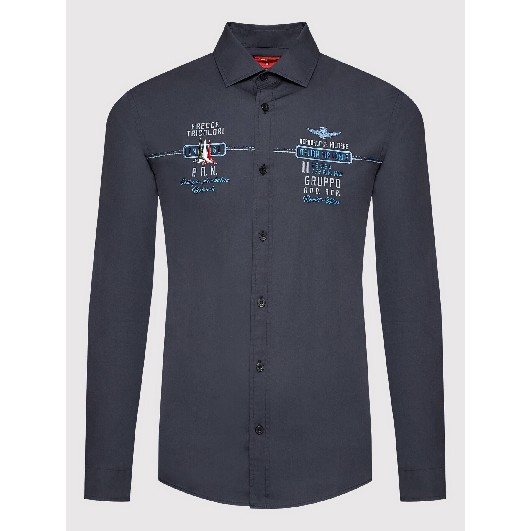 Aeronautica Militare Риза 221CA1203CT2941 Тъмносин Regular Fit - Pepit.bg