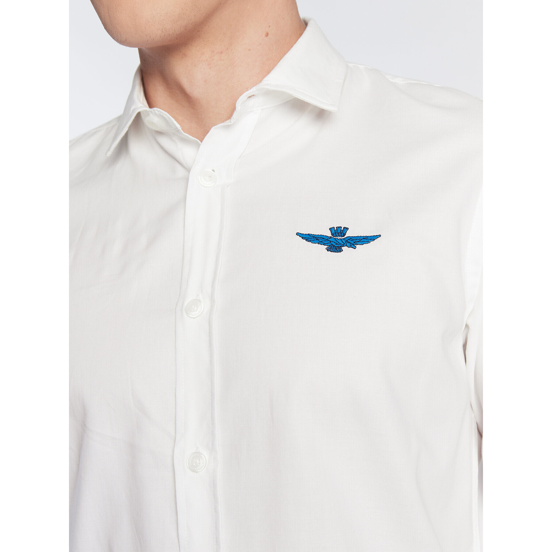 Aeronautica Militare Риза 222CA1219CT3045 Бял Regular Fit - Pepit.bg