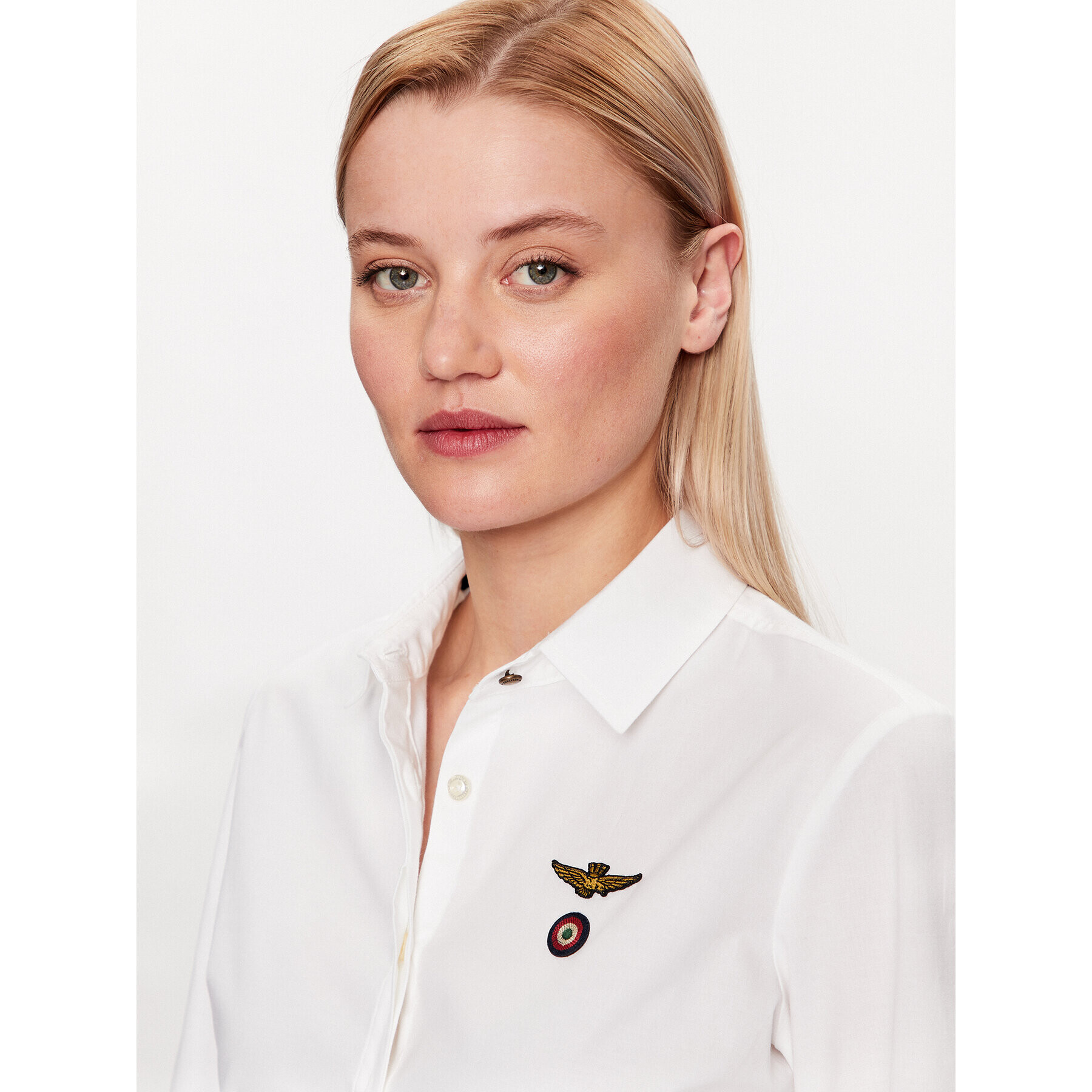 Aeronautica Militare Риза 231CA1166DCT2482 Бял Regular Fit - Pepit.bg