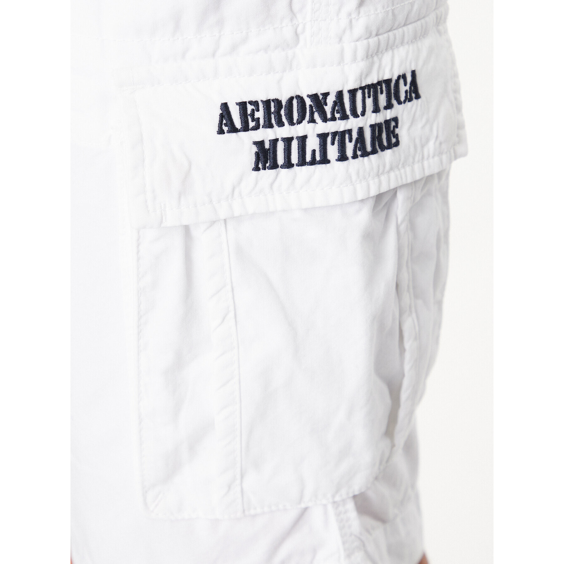 Aeronautica Militare Шорти от плат 231BE066CT1122 Бял Regular Fit - Pepit.bg