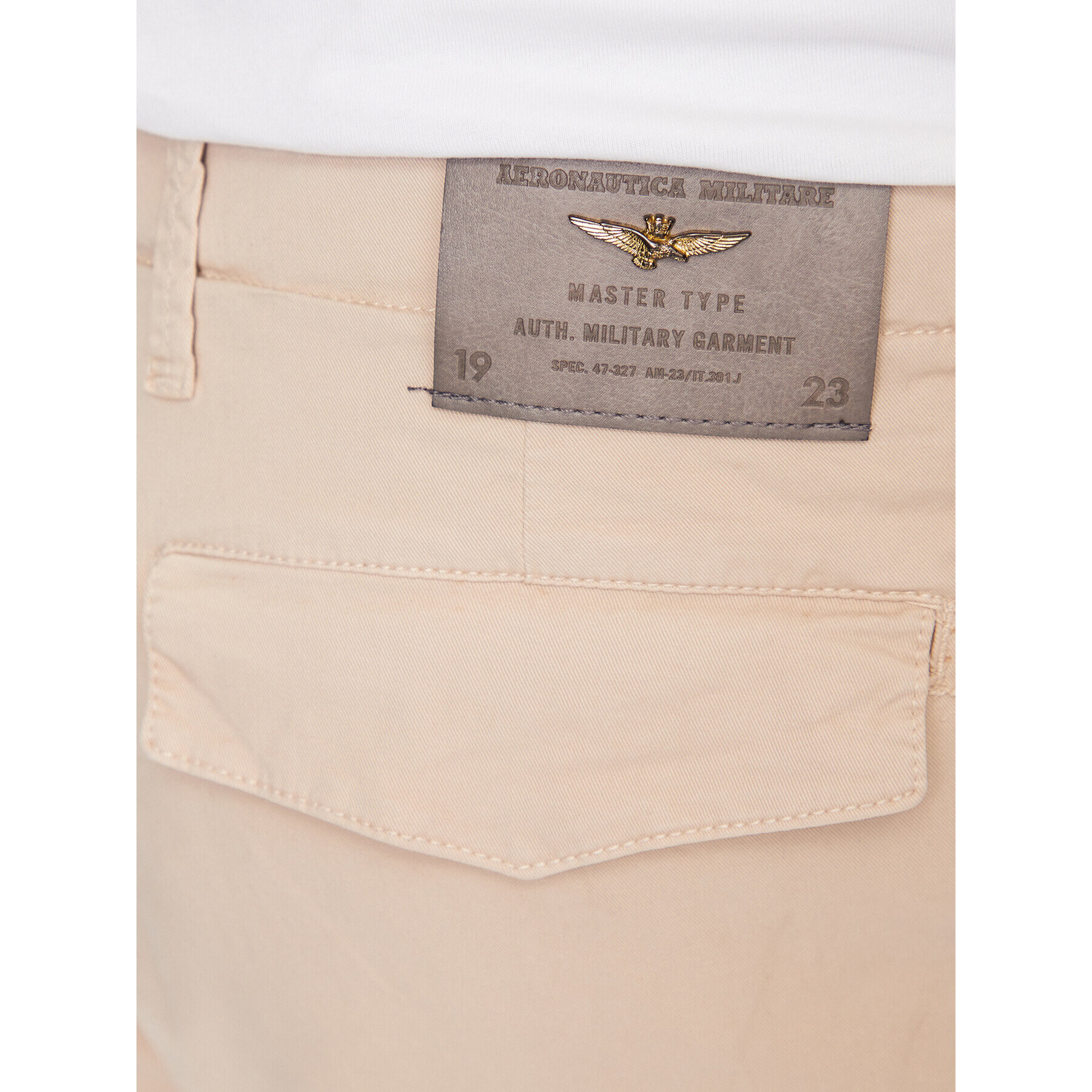 Aeronautica Militare Шорти от плат 231BE181CT3093 Бежов Tapered Fit - Pepit.bg