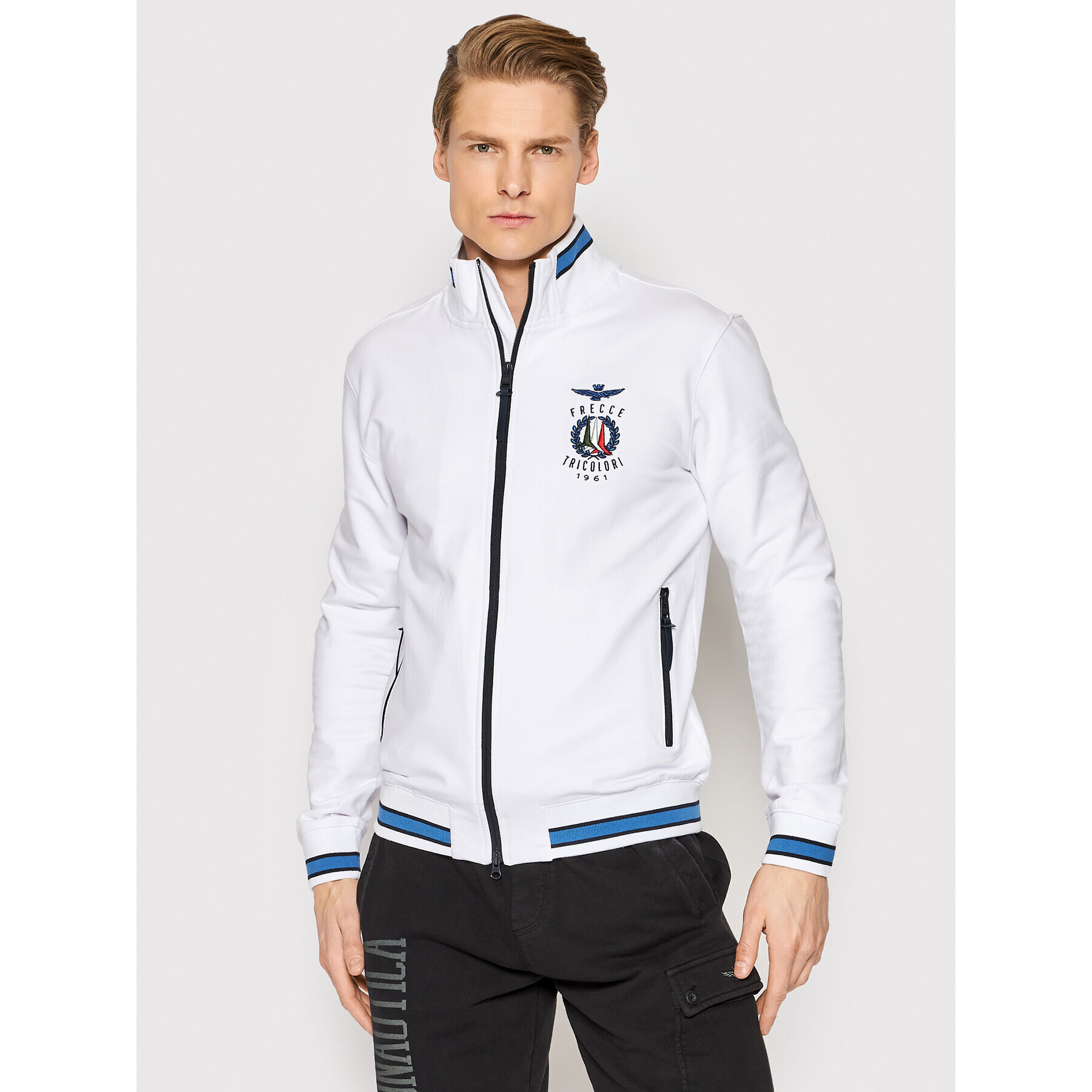 Aeronautica Militare Суитшърт 221FE1663F459 Бял Regular Fit - Pepit.bg