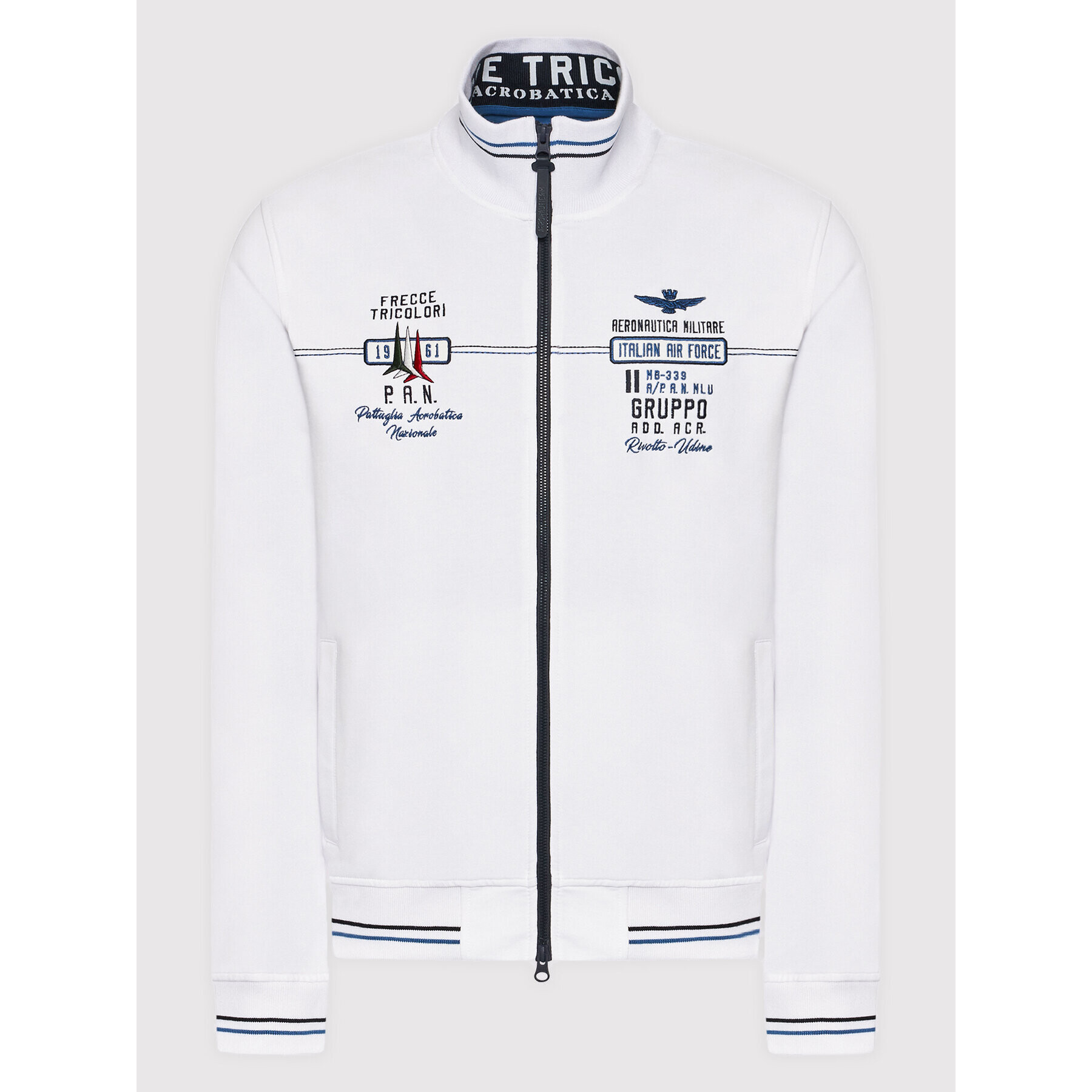 Aeronautica Militare Суитшърт 221FE1677F419 Бял Regular Fit - Pepit.bg