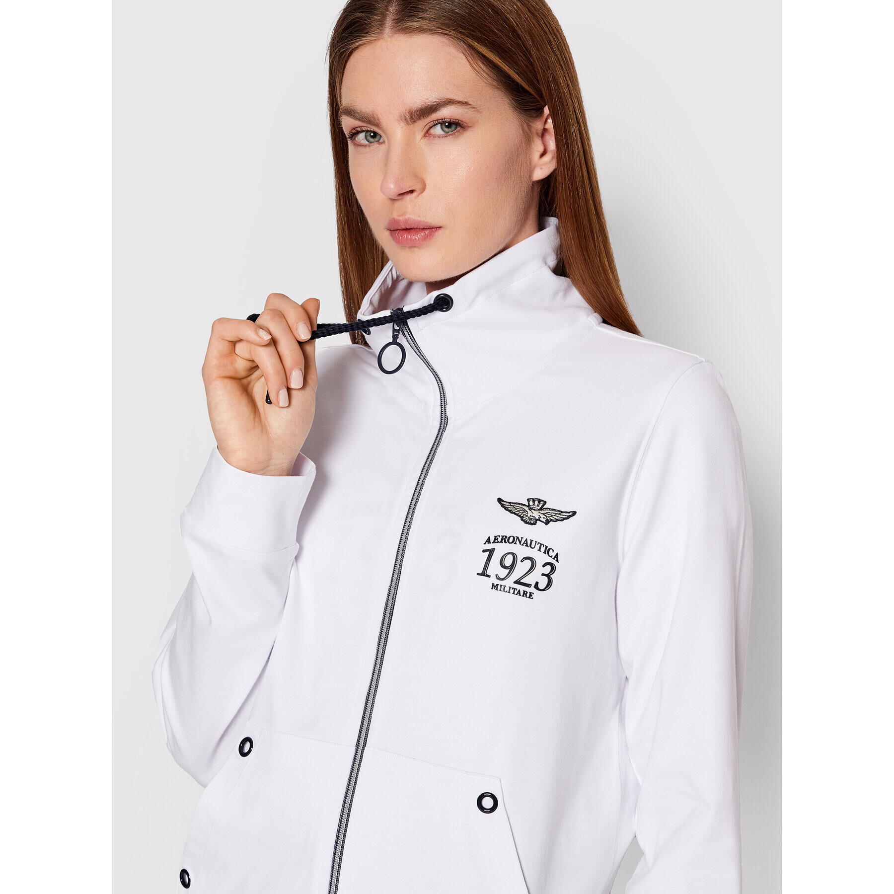 Aeronautica Militare Суитшърт 221FE1688DJ519 Бял Regular Fit - Pepit.bg